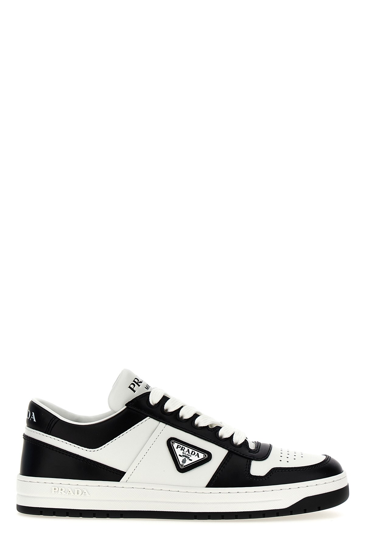 Prada Downtown Sneaker Aus Perforiertem Leder