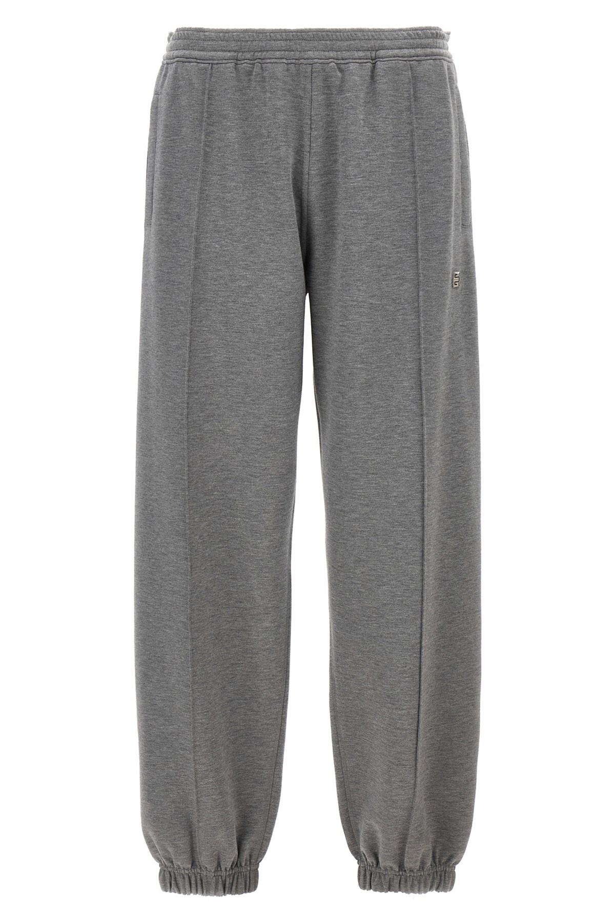 Givenchy Metallic Logo Joggers In Gray