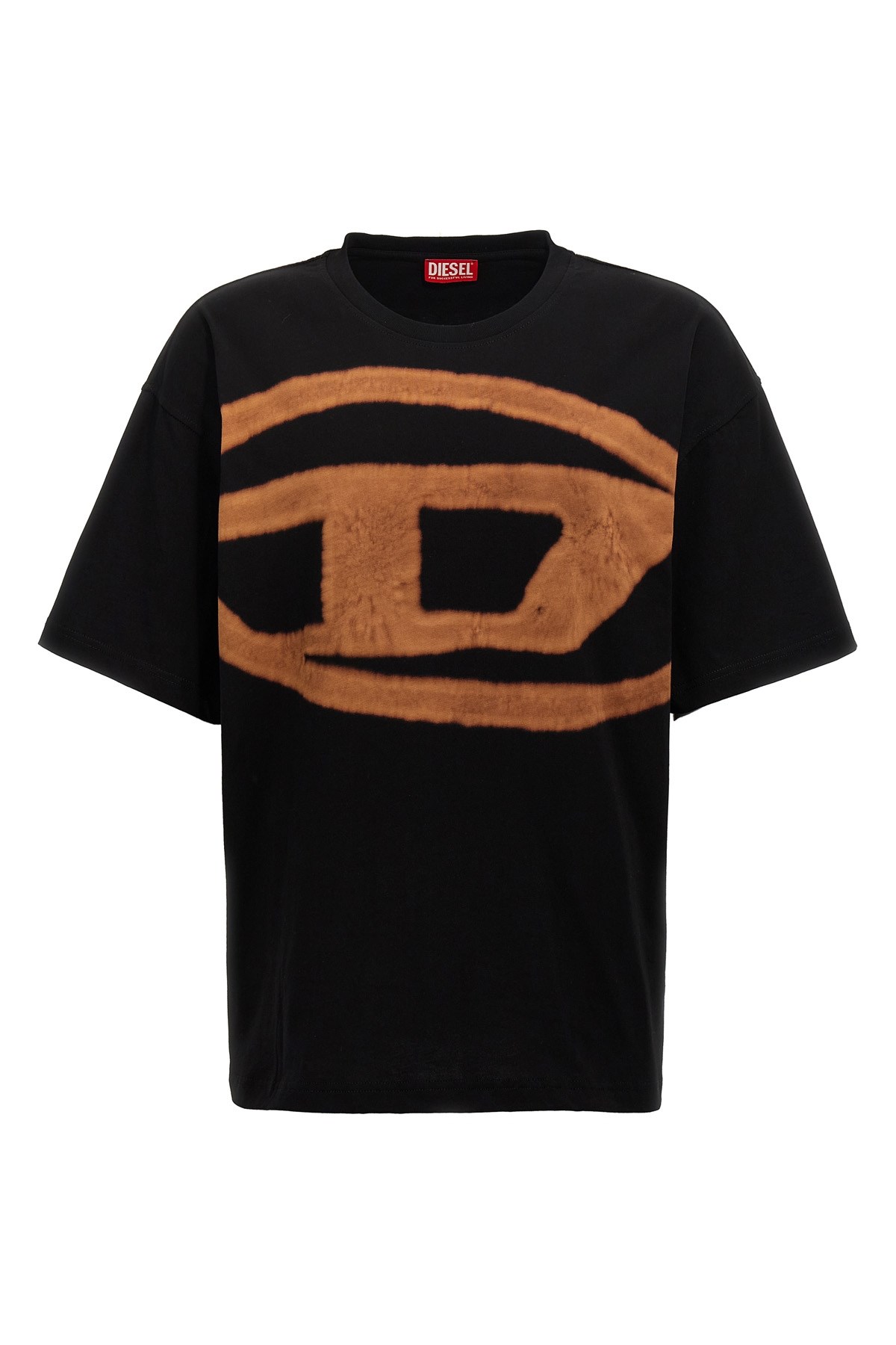 Diesel Men T-boxt-bleach T-shirt With Print In Black