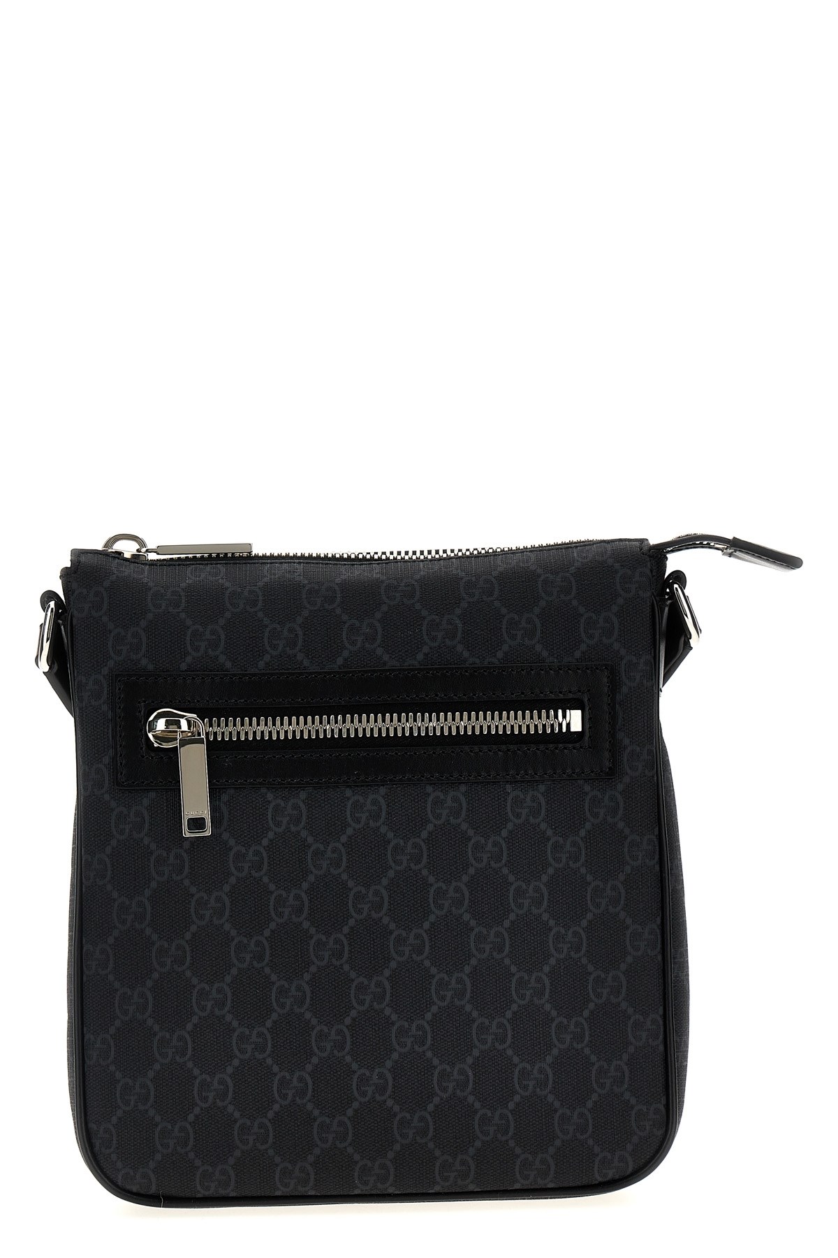 Gucci 'gg Supreme' Crossbody Bag In Black