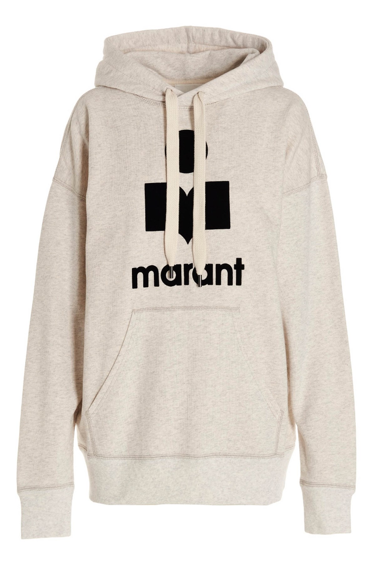 Isabel Marant Étoile Isabel Marant Etoile Women Melange Ivory Cotton Blend Mansel Sweatshirt In Brown
