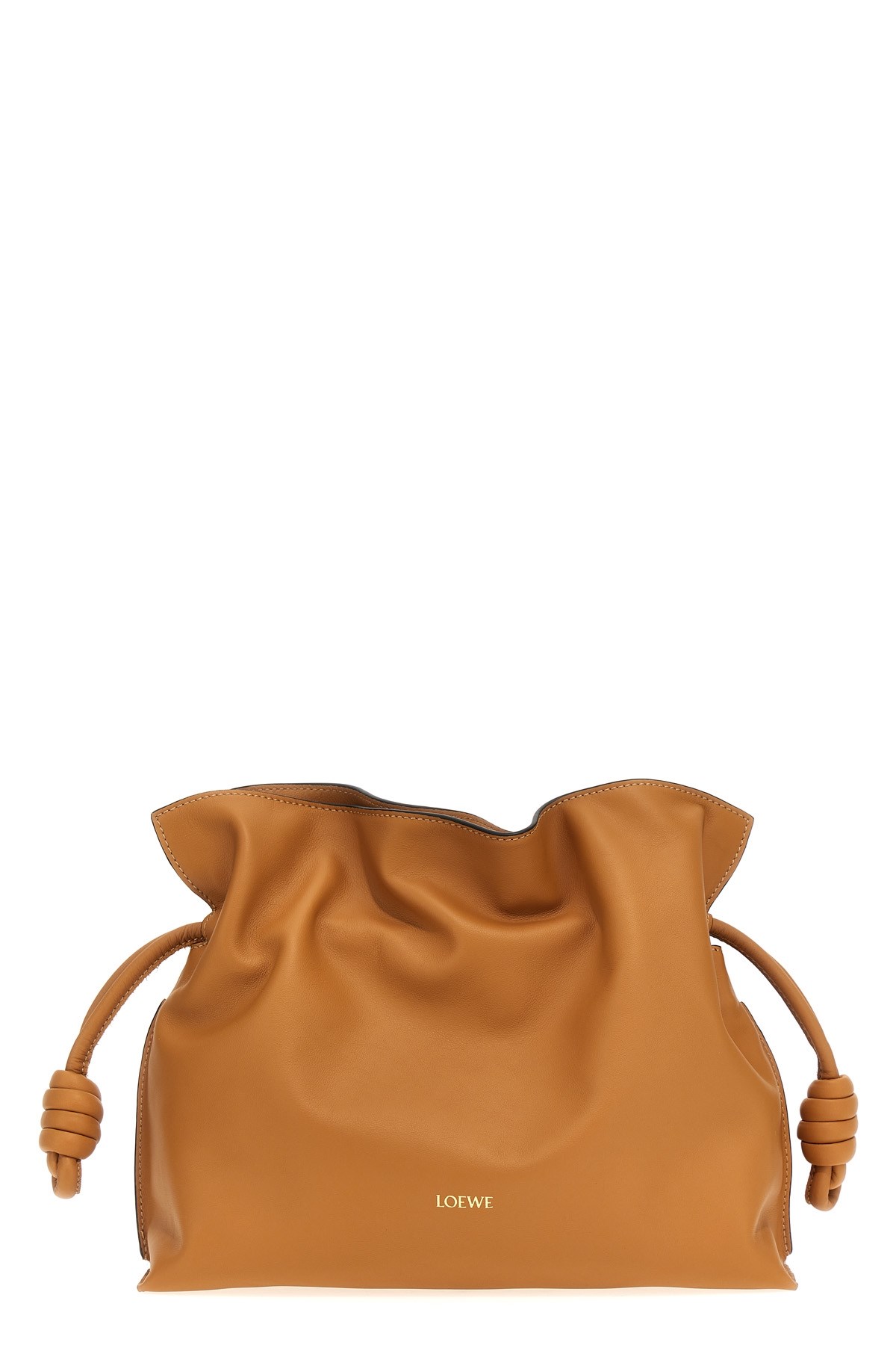 Loewe 'flamenco Medium' Clutch In Brown