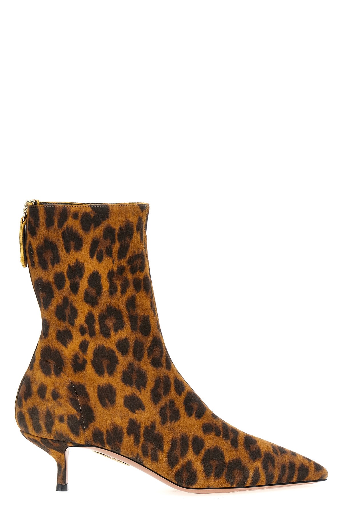 Aquazzura Montmartre 50 Leopard-print Suede Ankle Boots