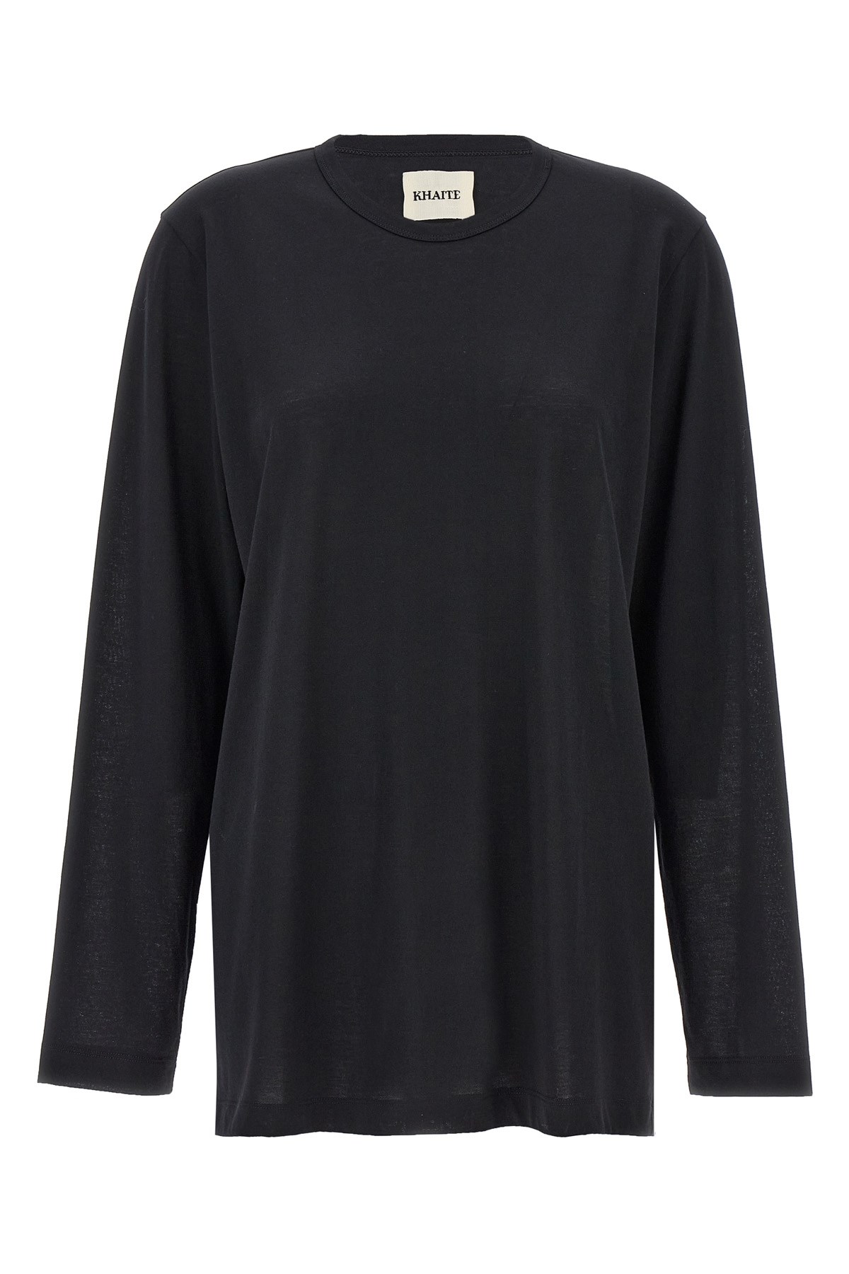 Khaite Round Collar And Long-sleeved T-shirt