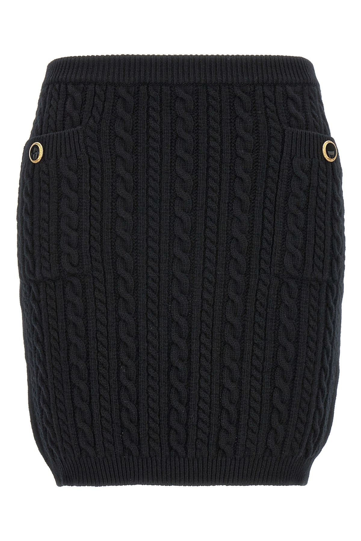 Alessandra Rich Mini Skirt With Jwl Buttons