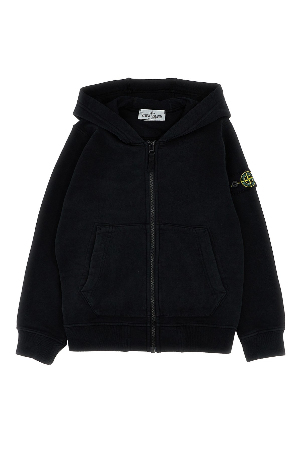 STONE ISLAND JUNIOR Logo Patch Hoodie