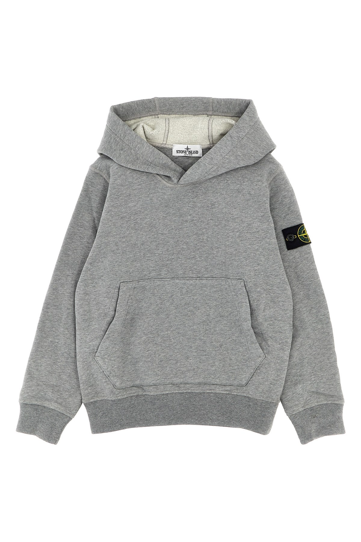 STONE ISLAND JUNIOR Logo Patch Hoodie