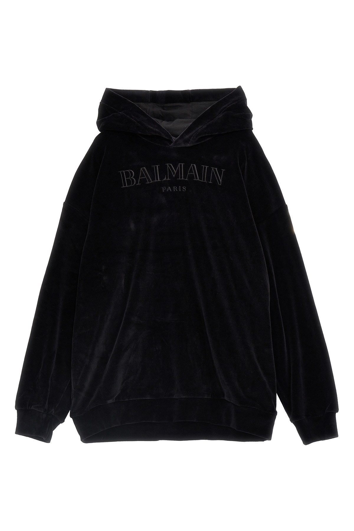 BALMAIN BALMAIN KIDS LOGO EMBROIDERY HOODIE 