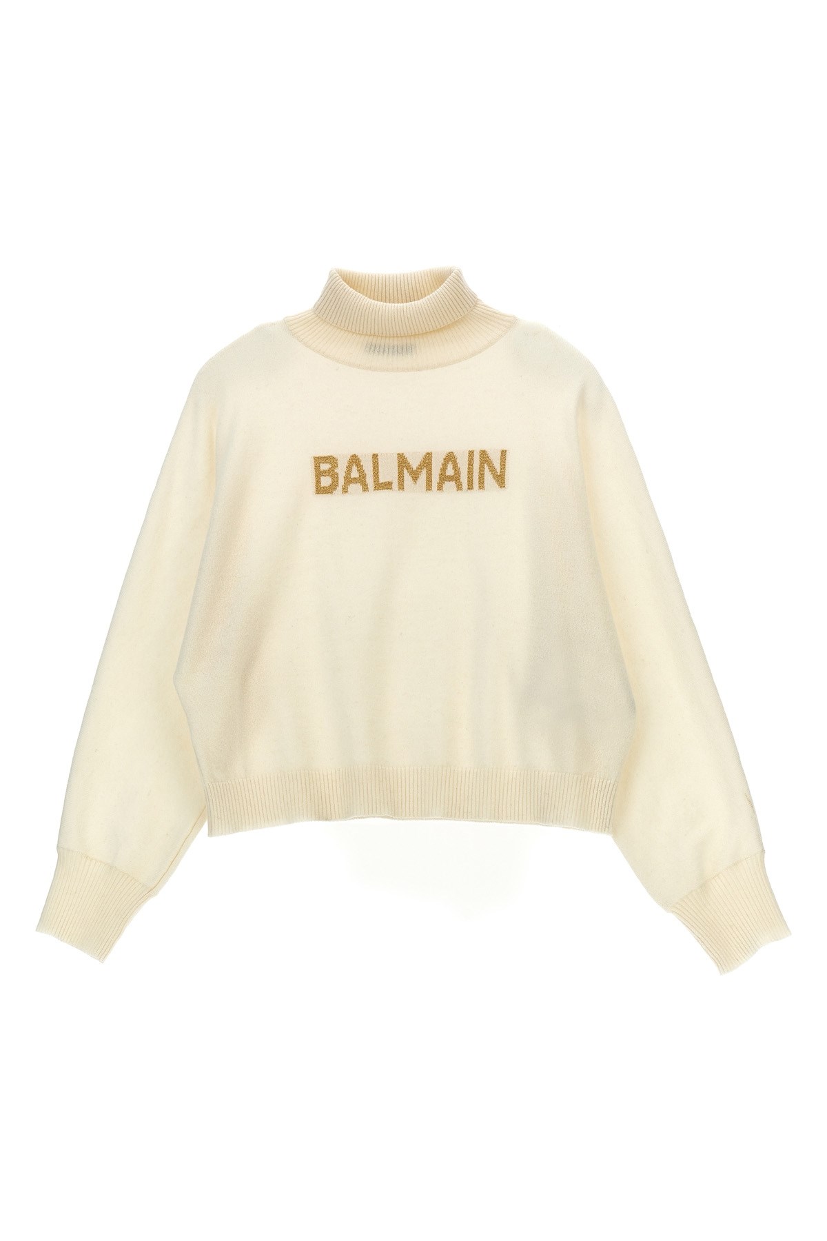 BALMAIN BALMAIN KIDS GLITTER LOGO SWEATER 