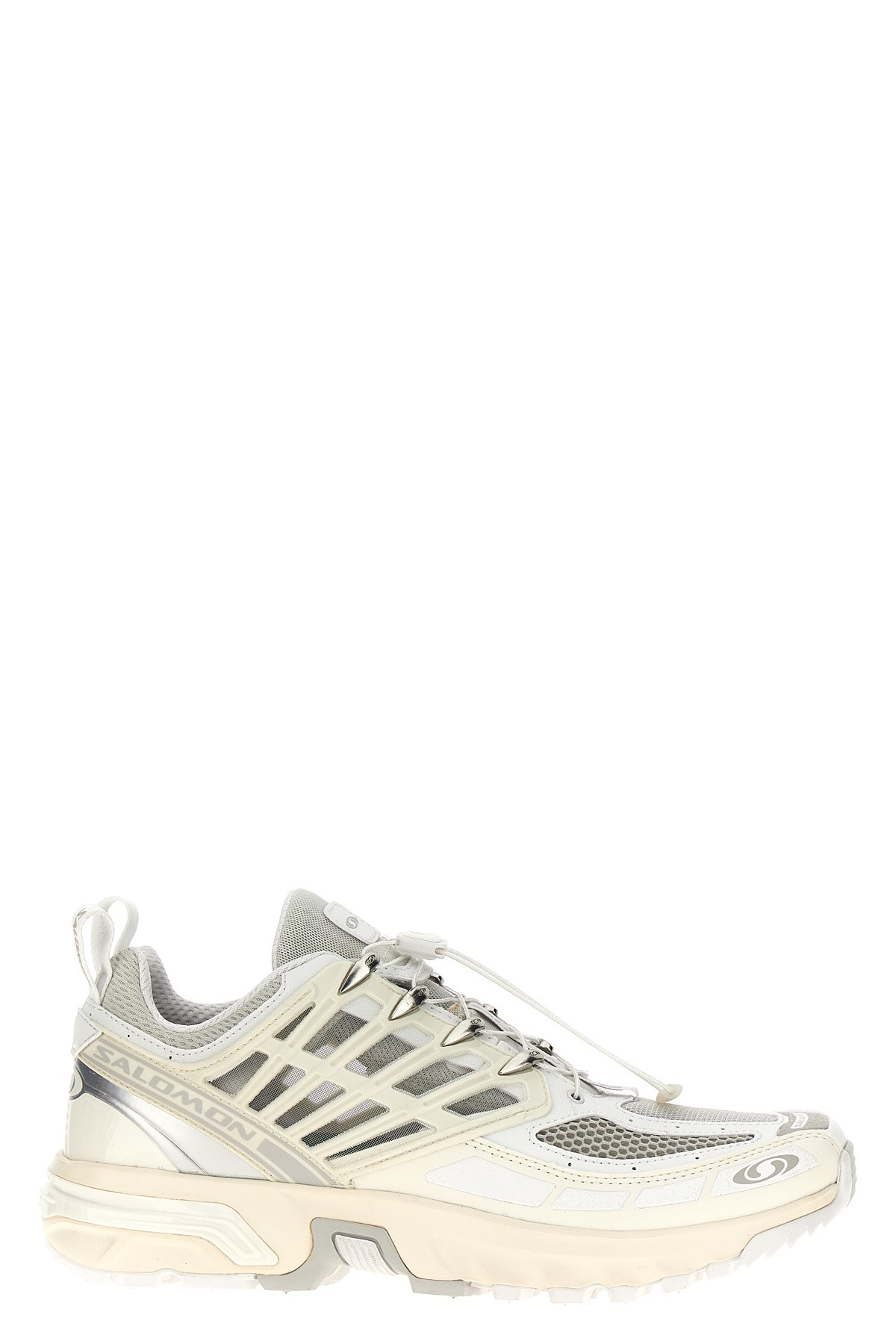 Salomon Breathable Mesh Sneakers With Durable Rubber Sole In White