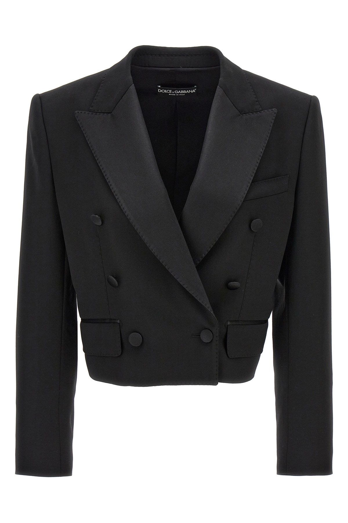 DOLCE & GABBANA 'Tuxedo' Crop Blazer