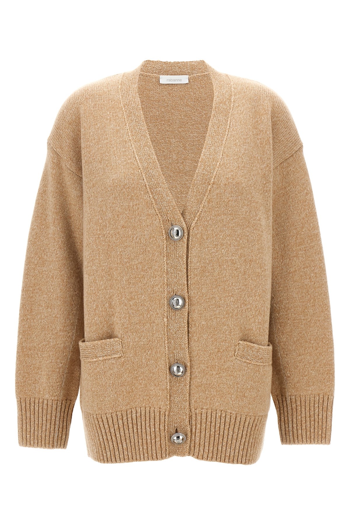 Rabanne Logo Button Cardigan