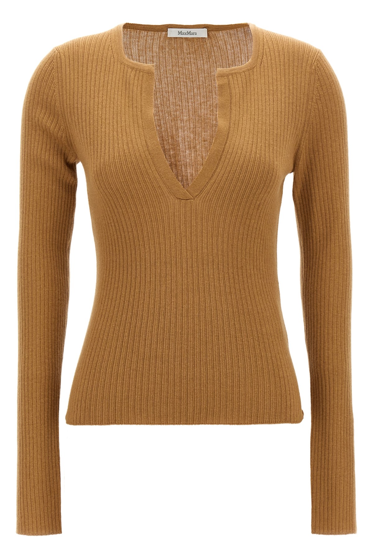 Max Mara Urlo Sweaters And Cardigans Beige In Brown