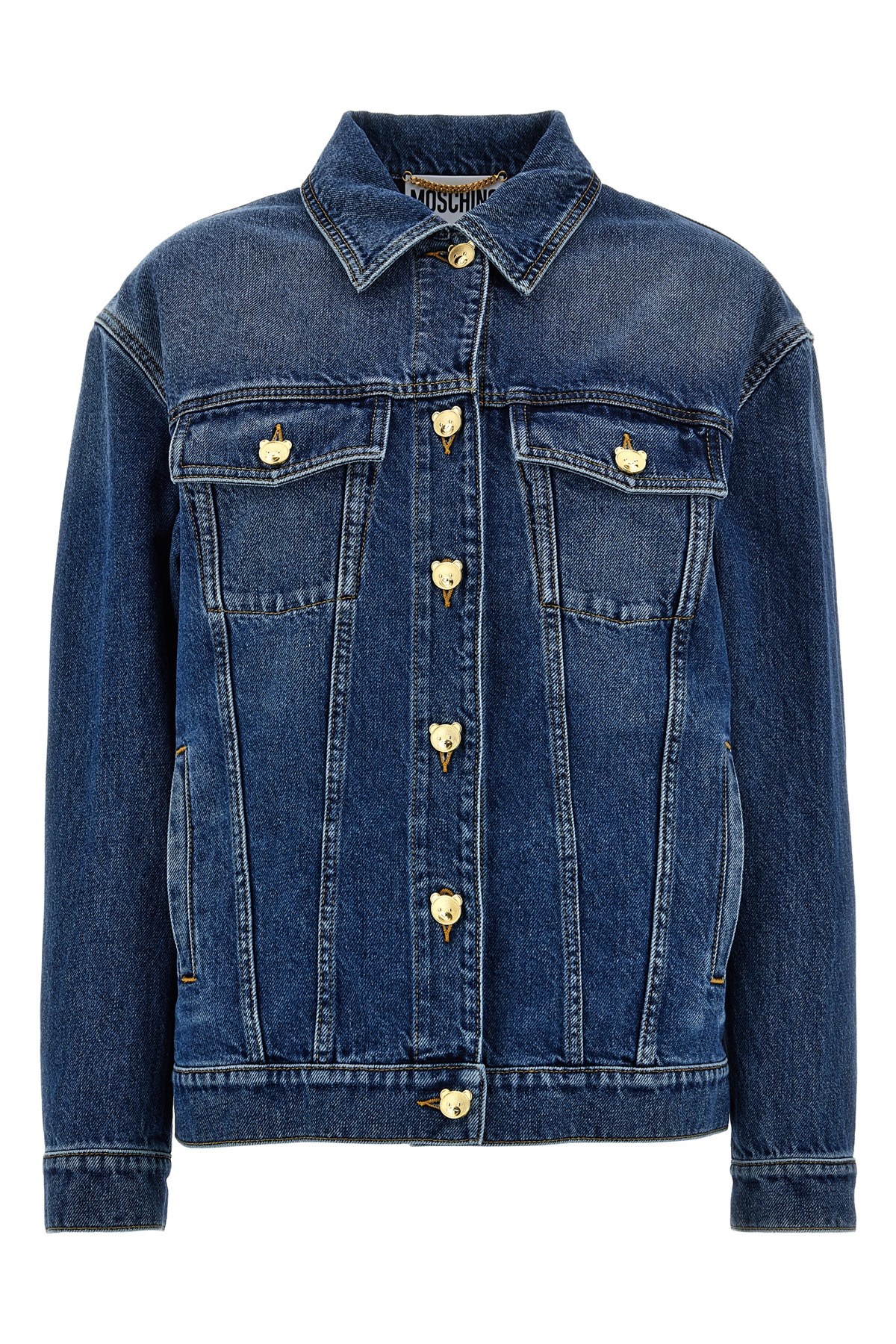Moschino 'teddy' Jacket With Buttoned Cuffs And Pockets
