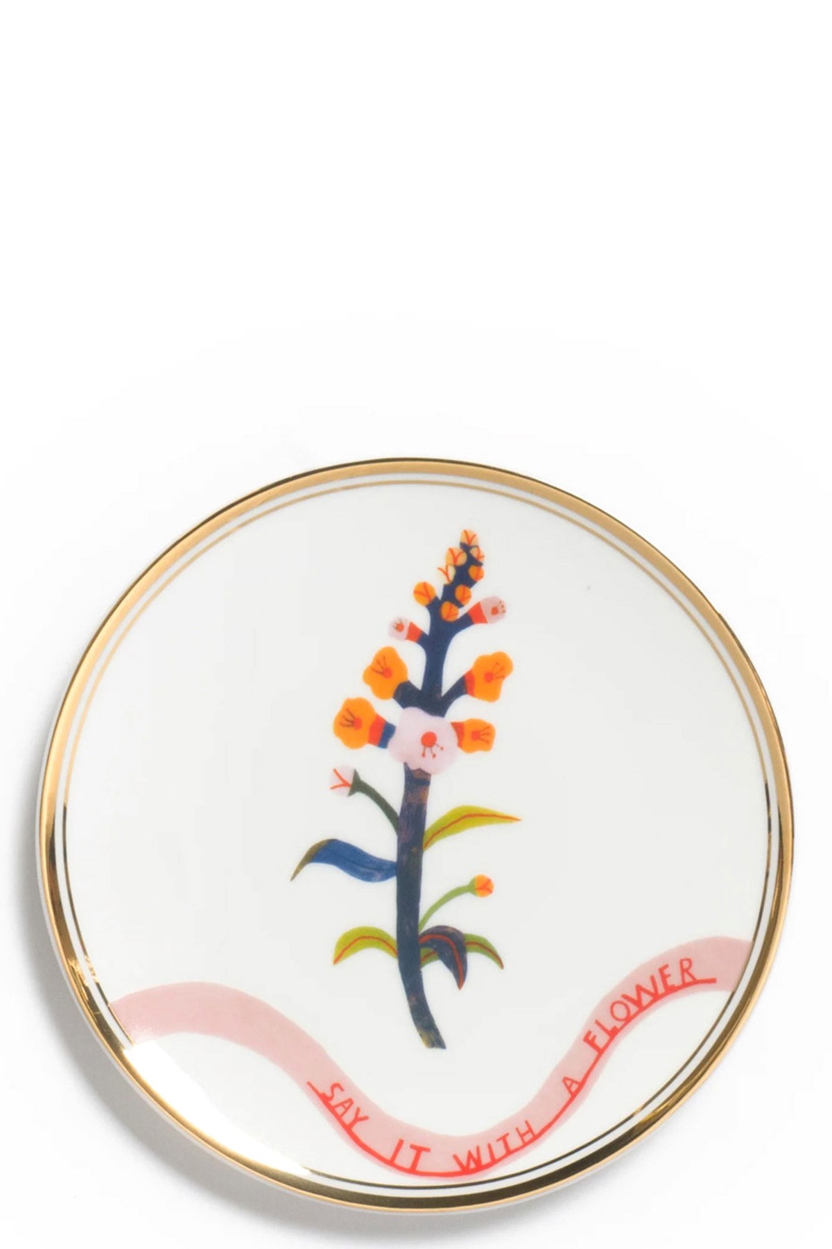 Bitossi 'botanica' Bread Plate ⌀ 15 Cm In Multi