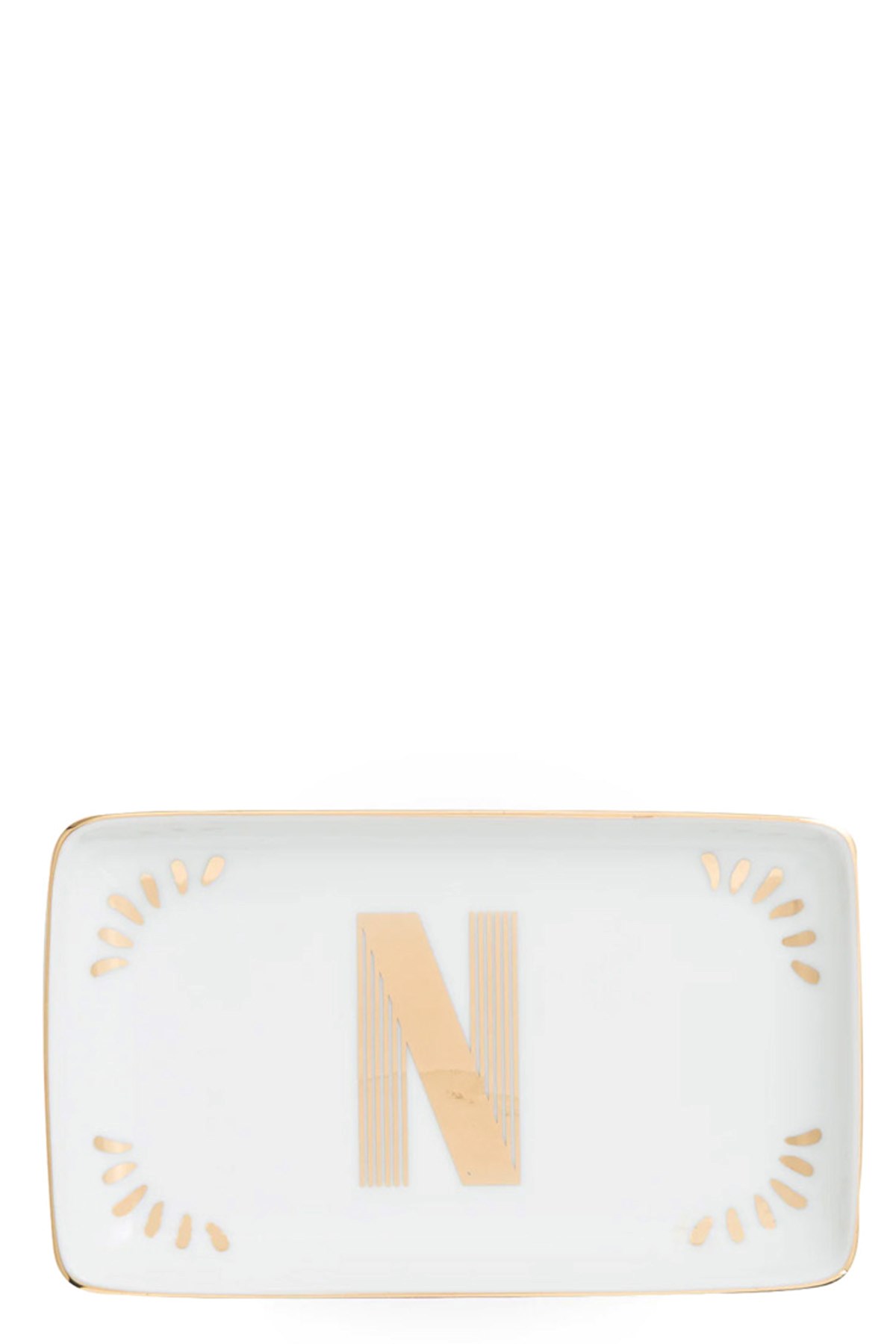 Bitossi Rectangular Letter 'n' Valet Tray