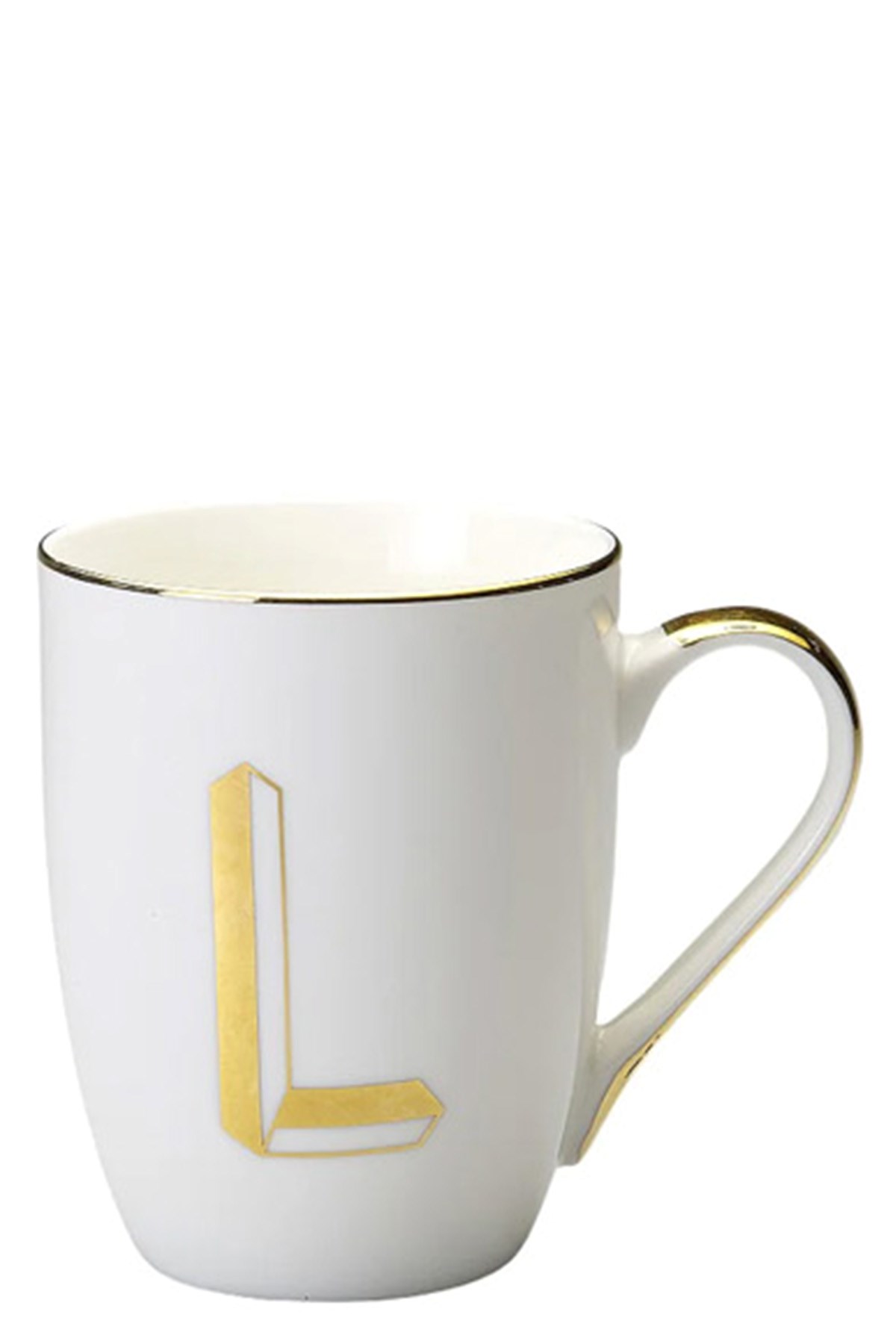 Bitossi Mug Letter 'l' ⌀ 8.2 Cm In White