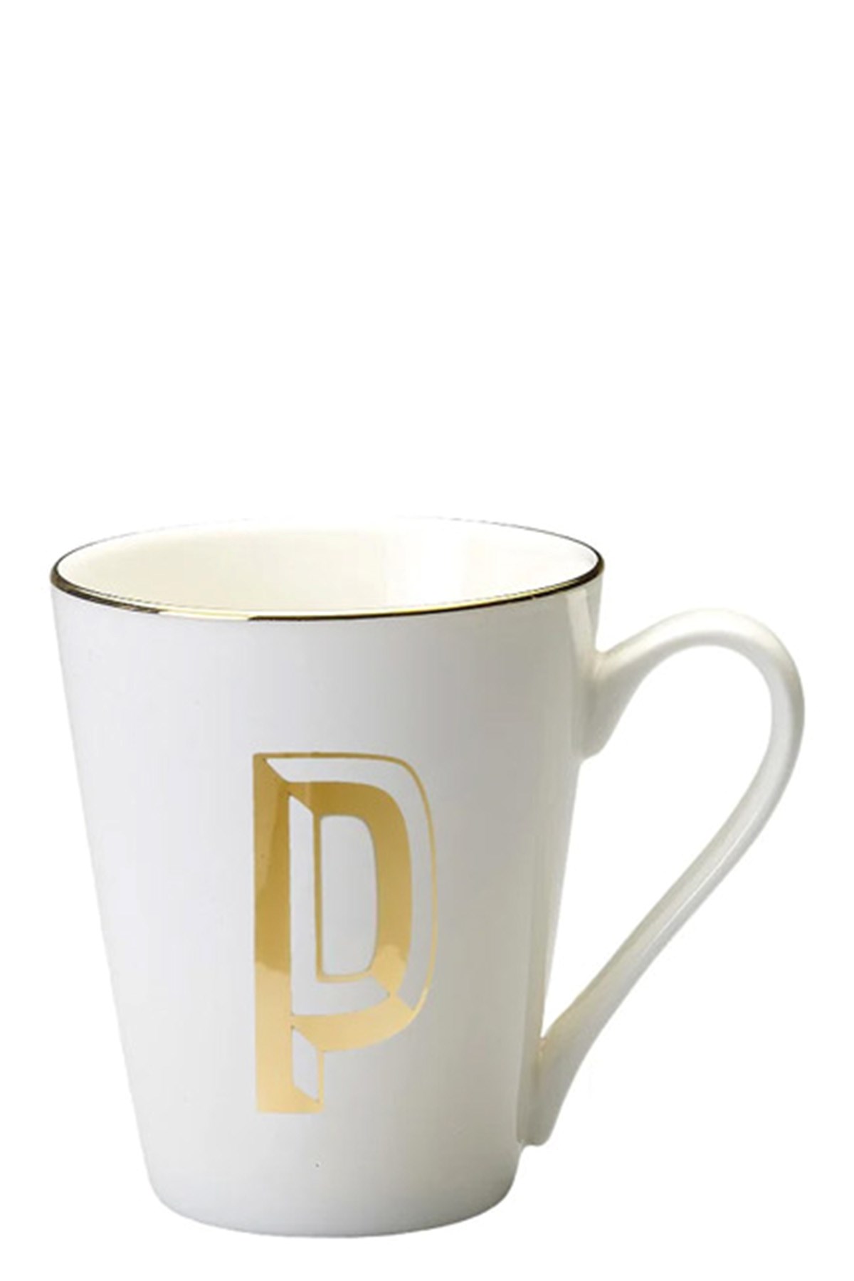 Bitossi Cup Letter 'p' In White