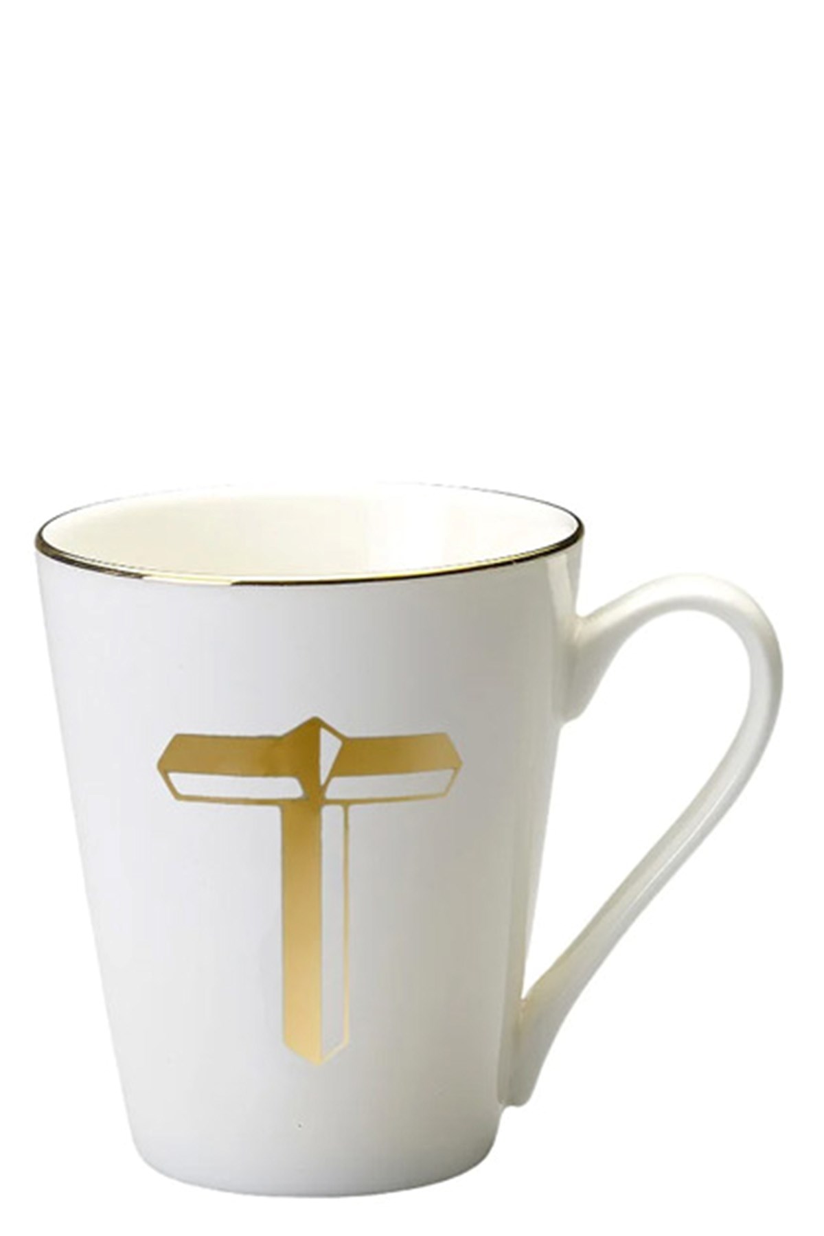 Bitossi Cup Letter 't' In White