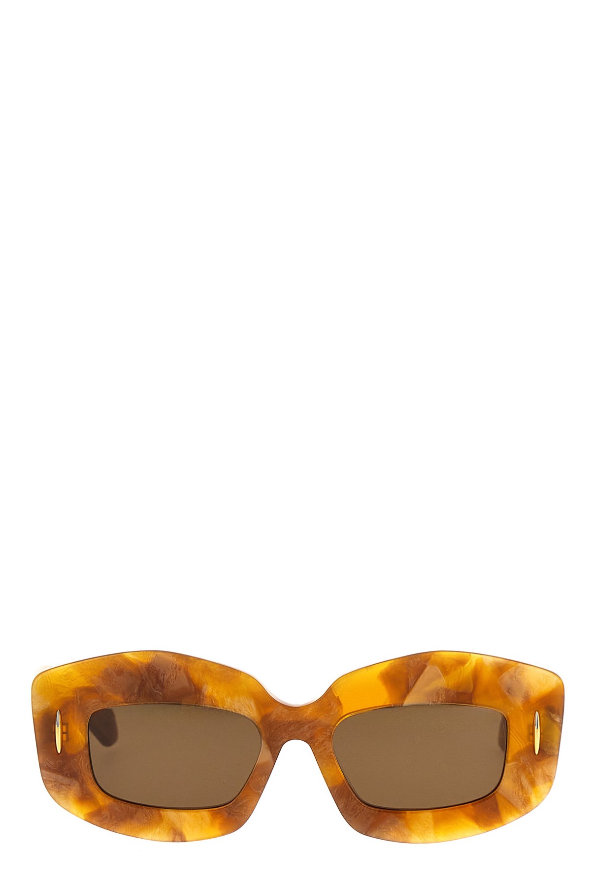 Loewe 'vision' Rectangular Frame Tortoiseshell Sunglasses