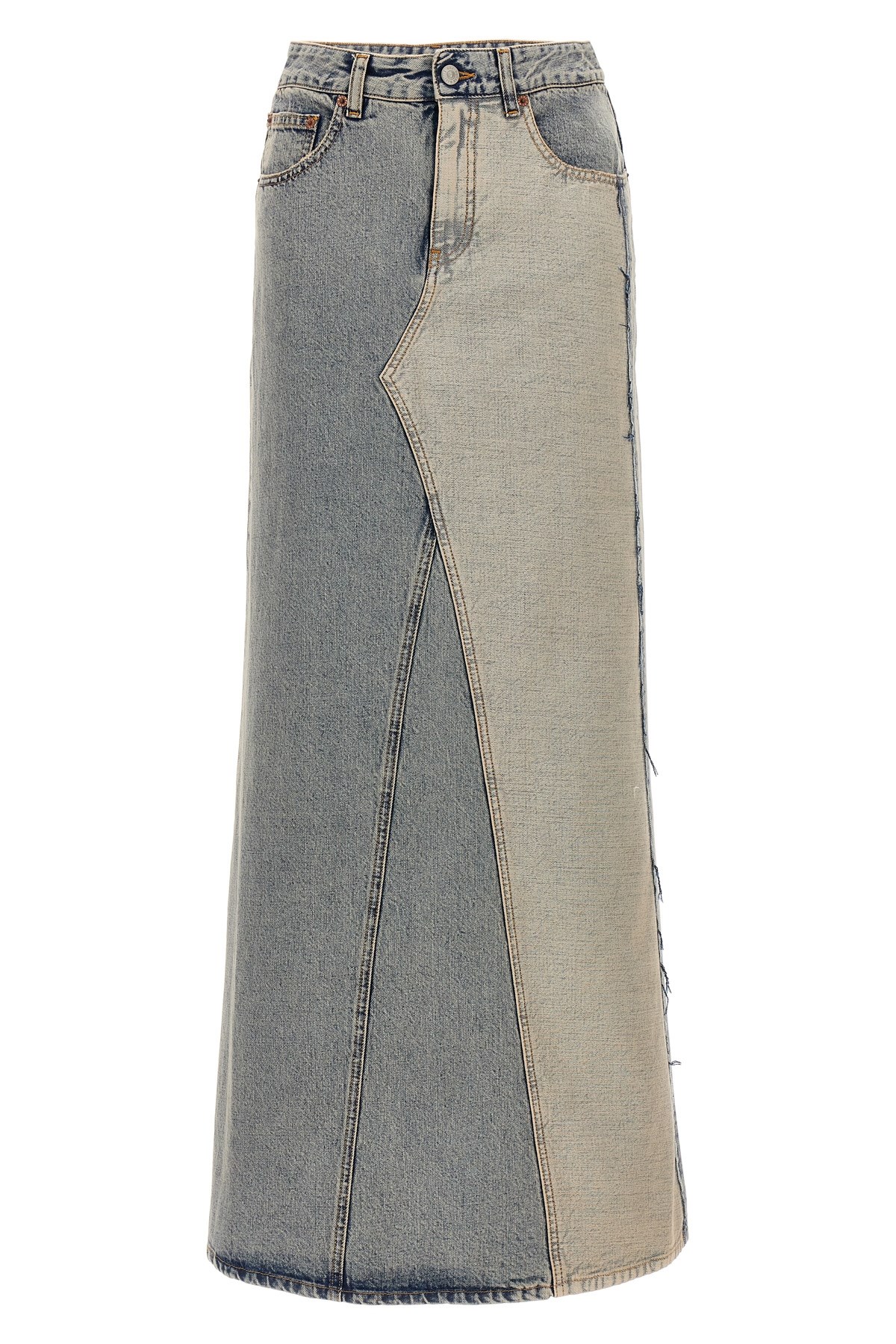 Mm6 Maison Margiela Maxi Denim Skirt
