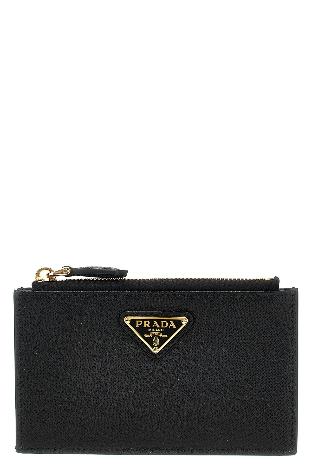 Prada Saffiano Cardholder In Black