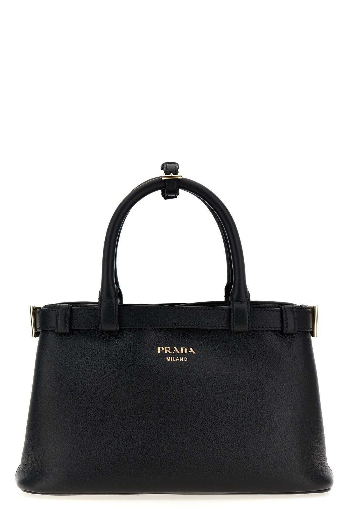 【関税込み】prada 'Prada Buckle' medium handbag Prada Buckle Medium Leather Handbag with Belt | Saks Fifth