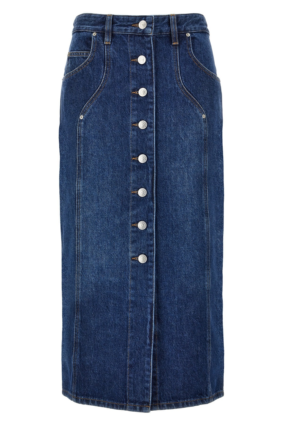 Isabel Marant Étoile Marant Etoile Vandy Denim Cotton Skirt