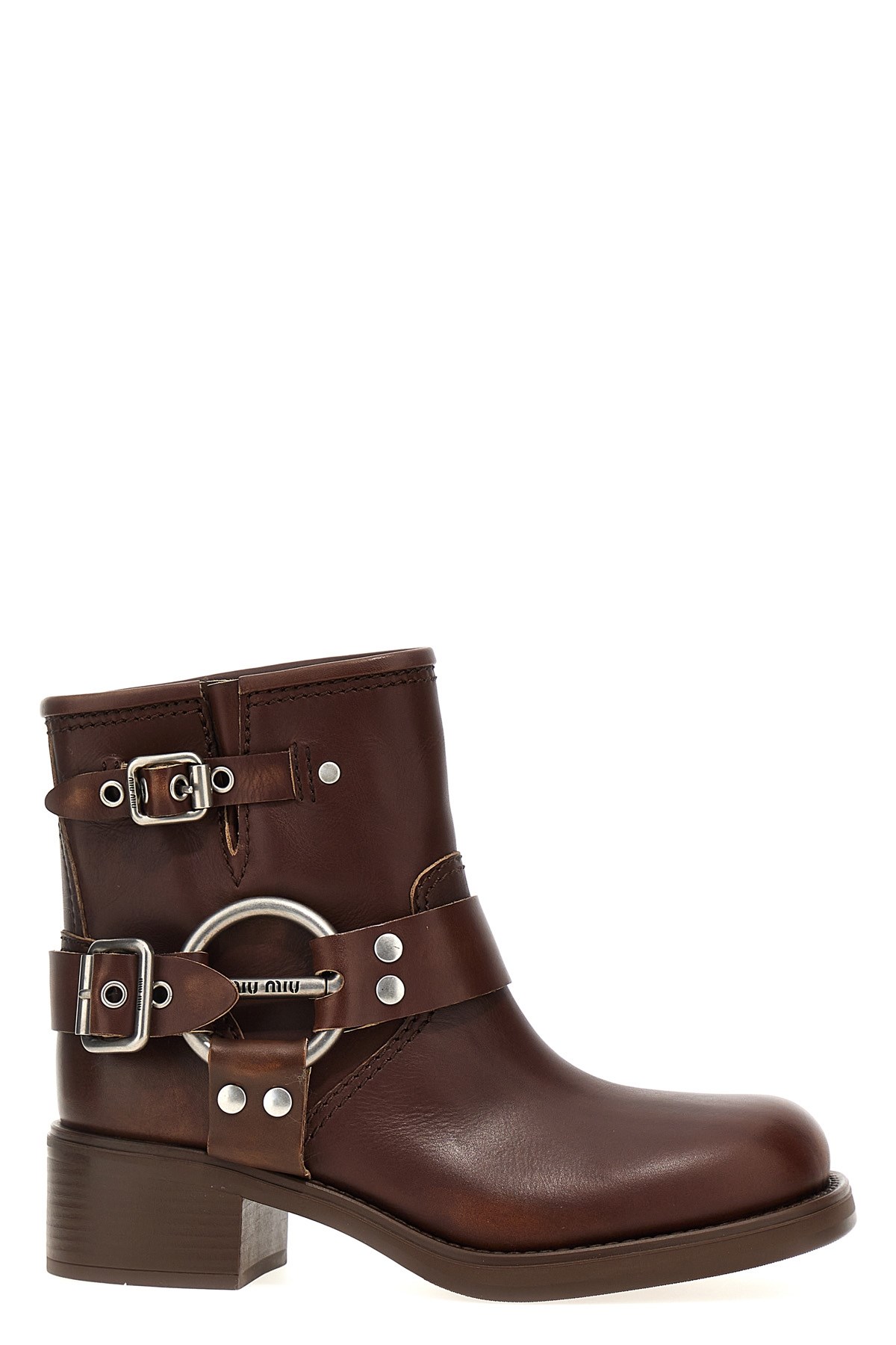 Miu Miu Round-head Short Boots