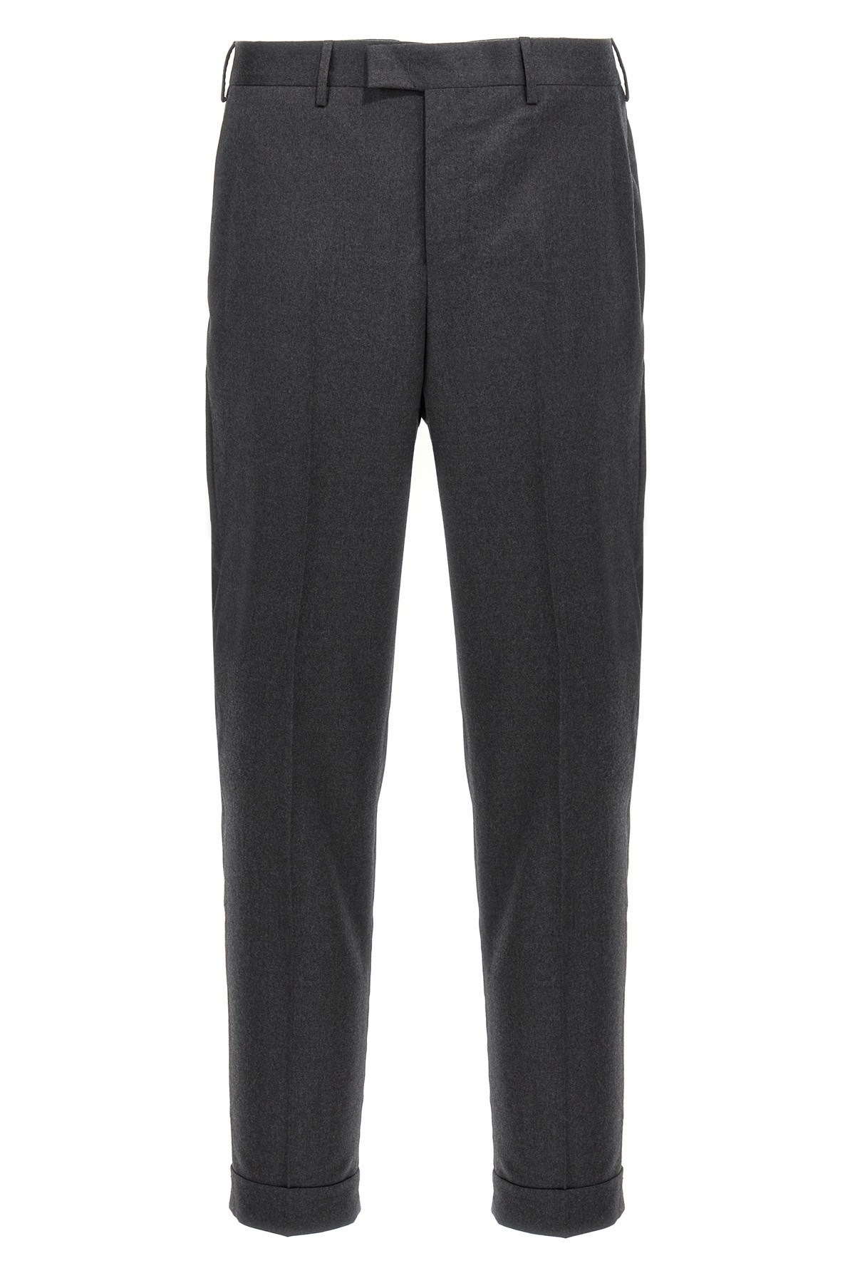 Pt Torino Tailored Trousers Sharp Finish In Gray