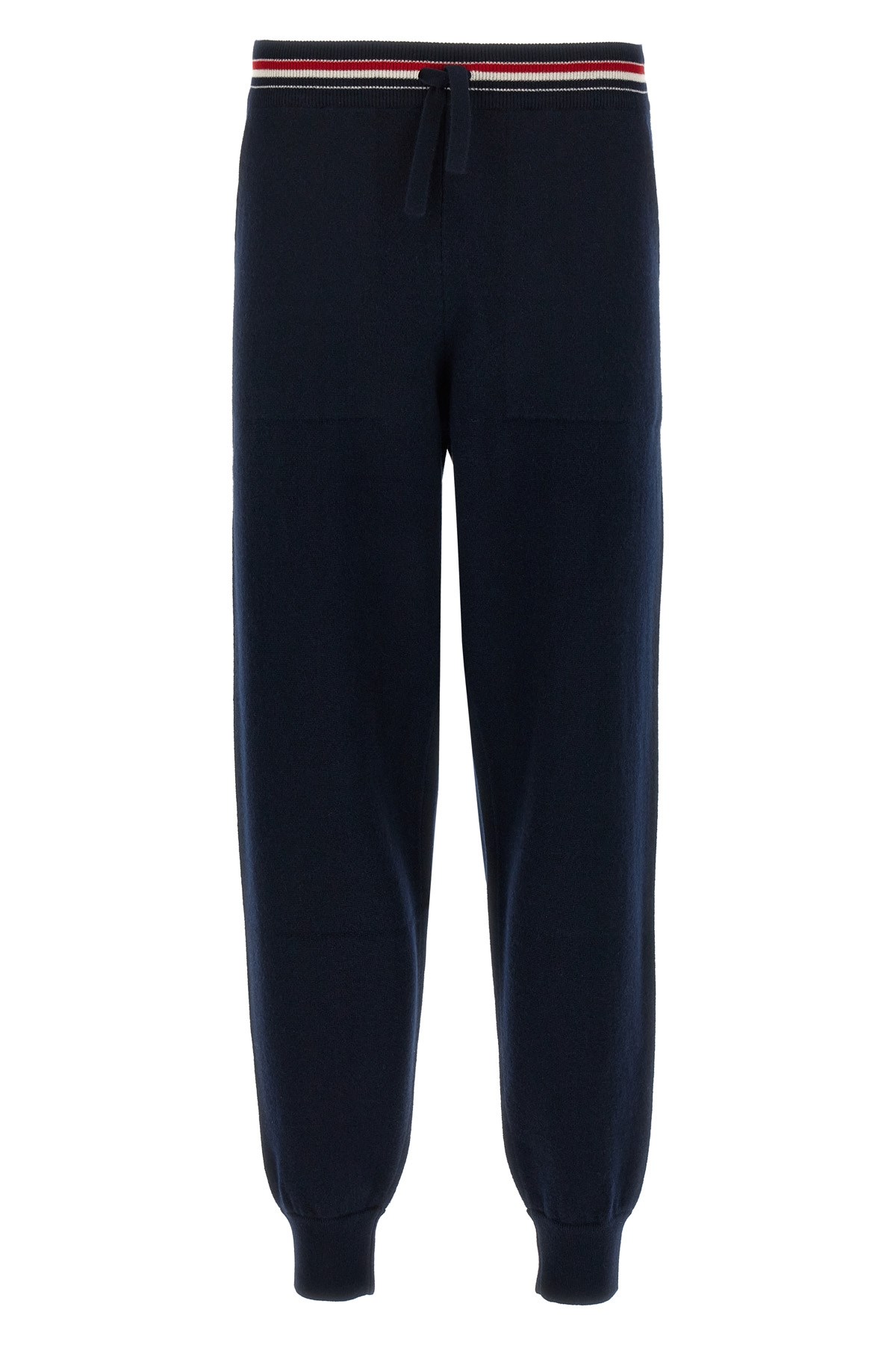 Thom Browne Rwb Stripe Detailed Drawstring Pants In Blue