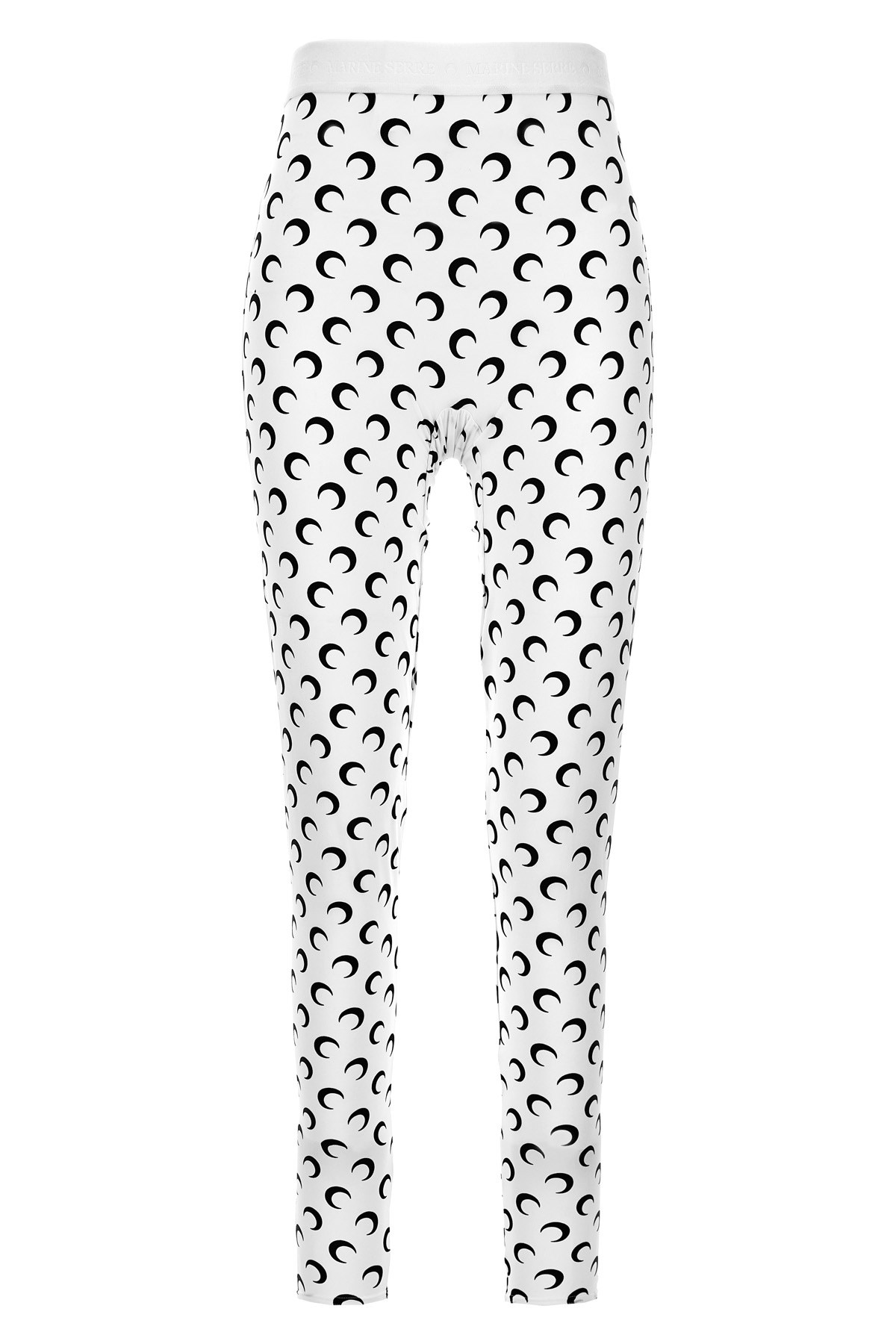 Marine Serre Moon Printed Jersey Leggings In Multi