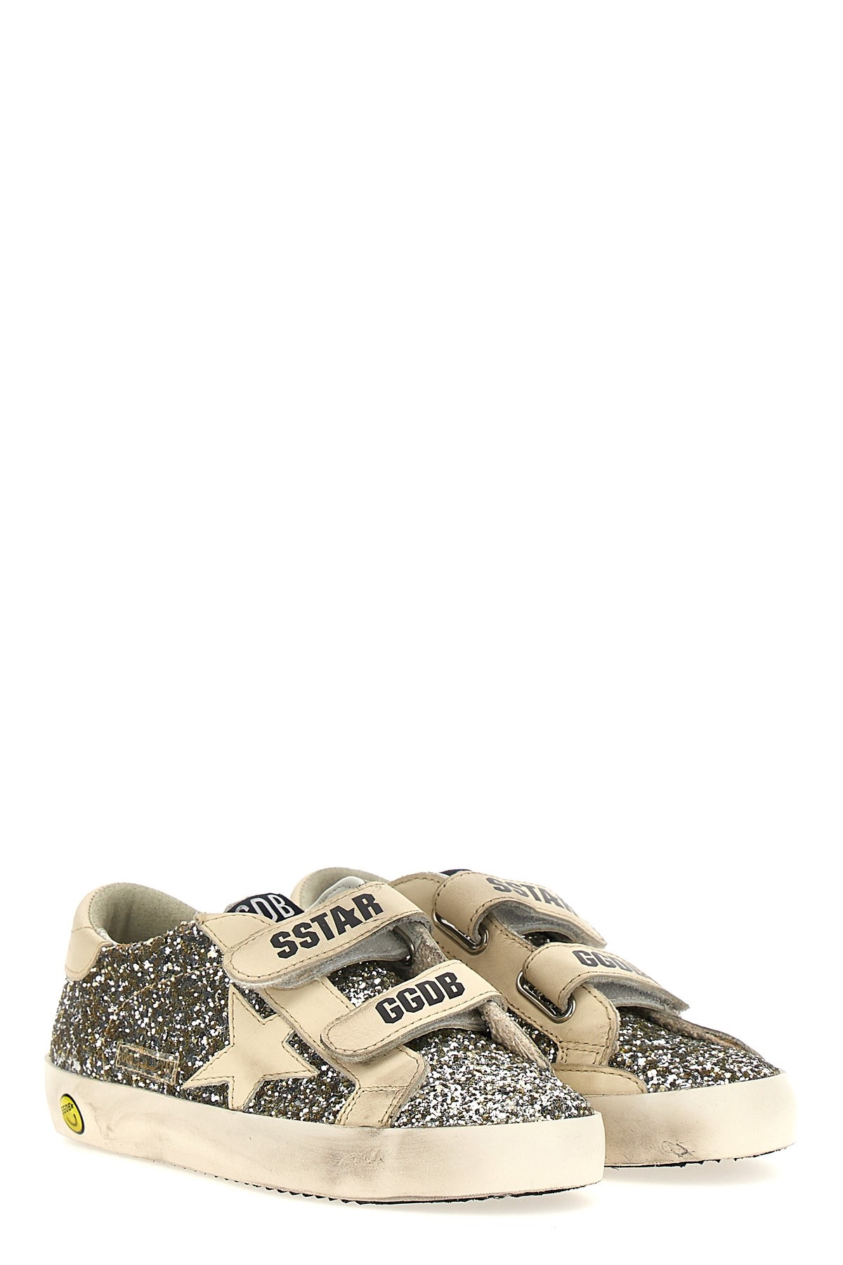 Golden Goose 'old School' Sneakers In Silver