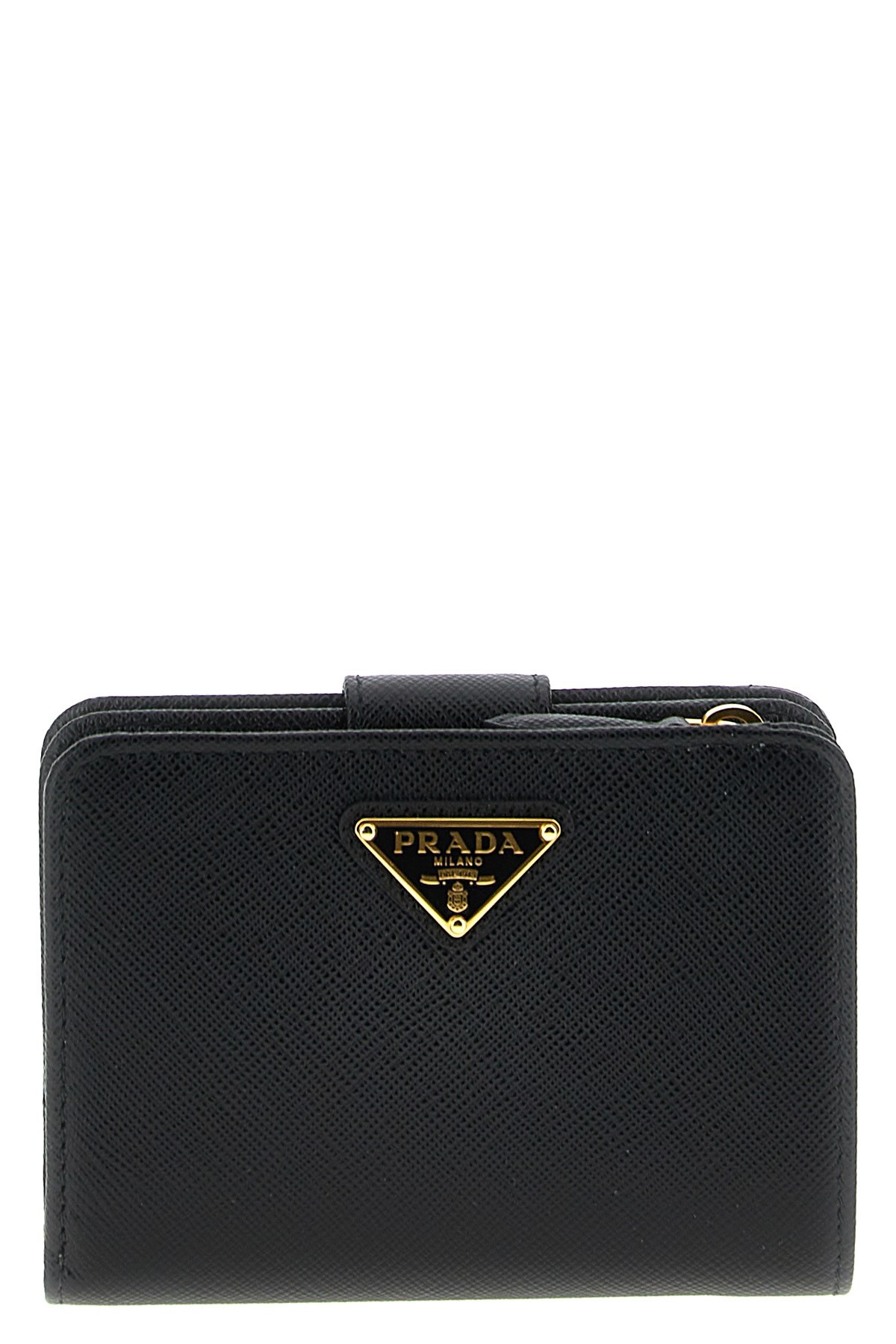 Prada Saffiano Small Wallet In Black