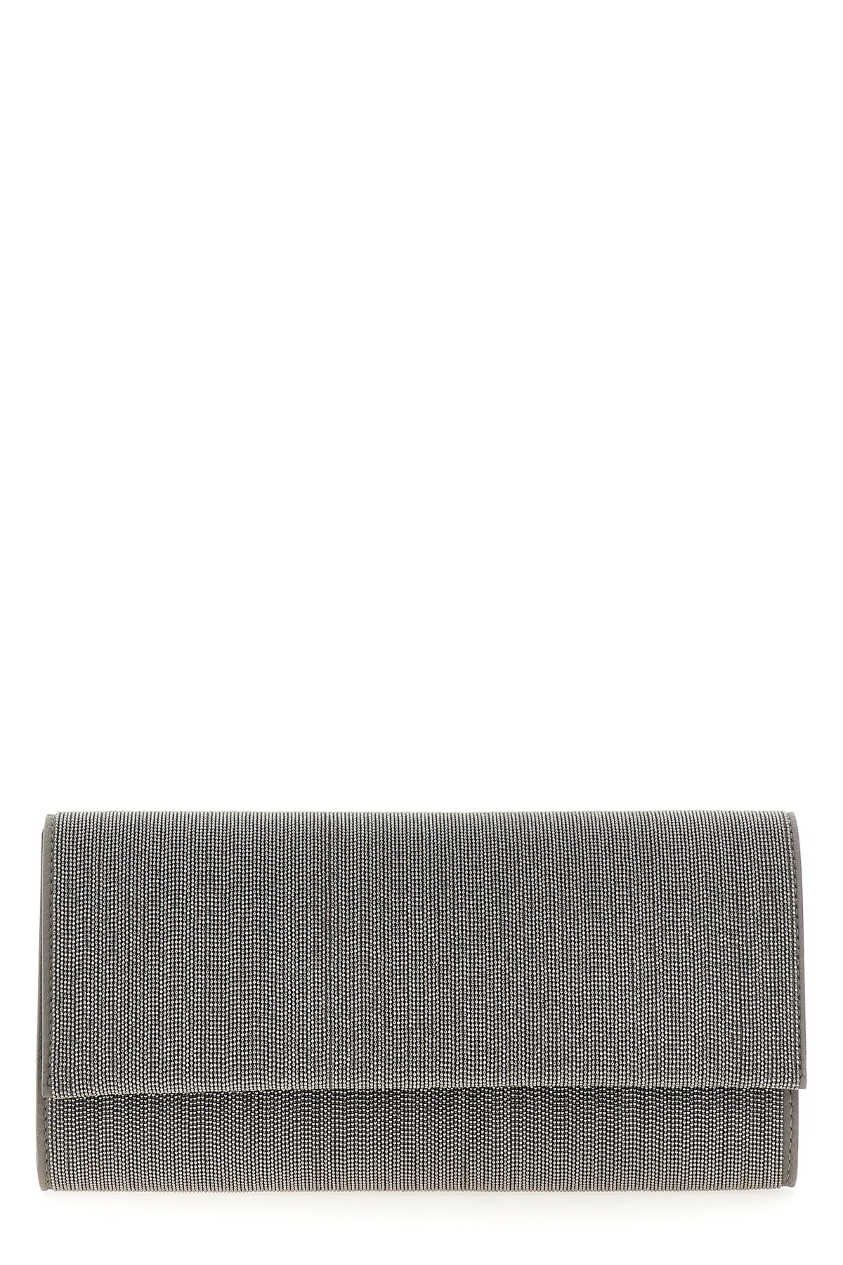 Brunello Cucinelli Precious Clutch In Silver