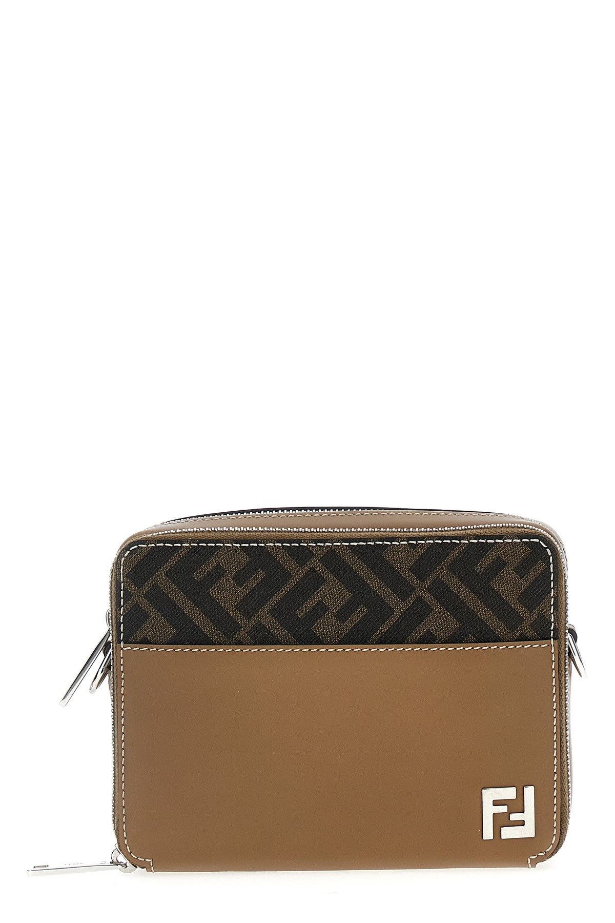 Shop Fendi 'camera Case Organizer Squared Ff' Crossbody Bag