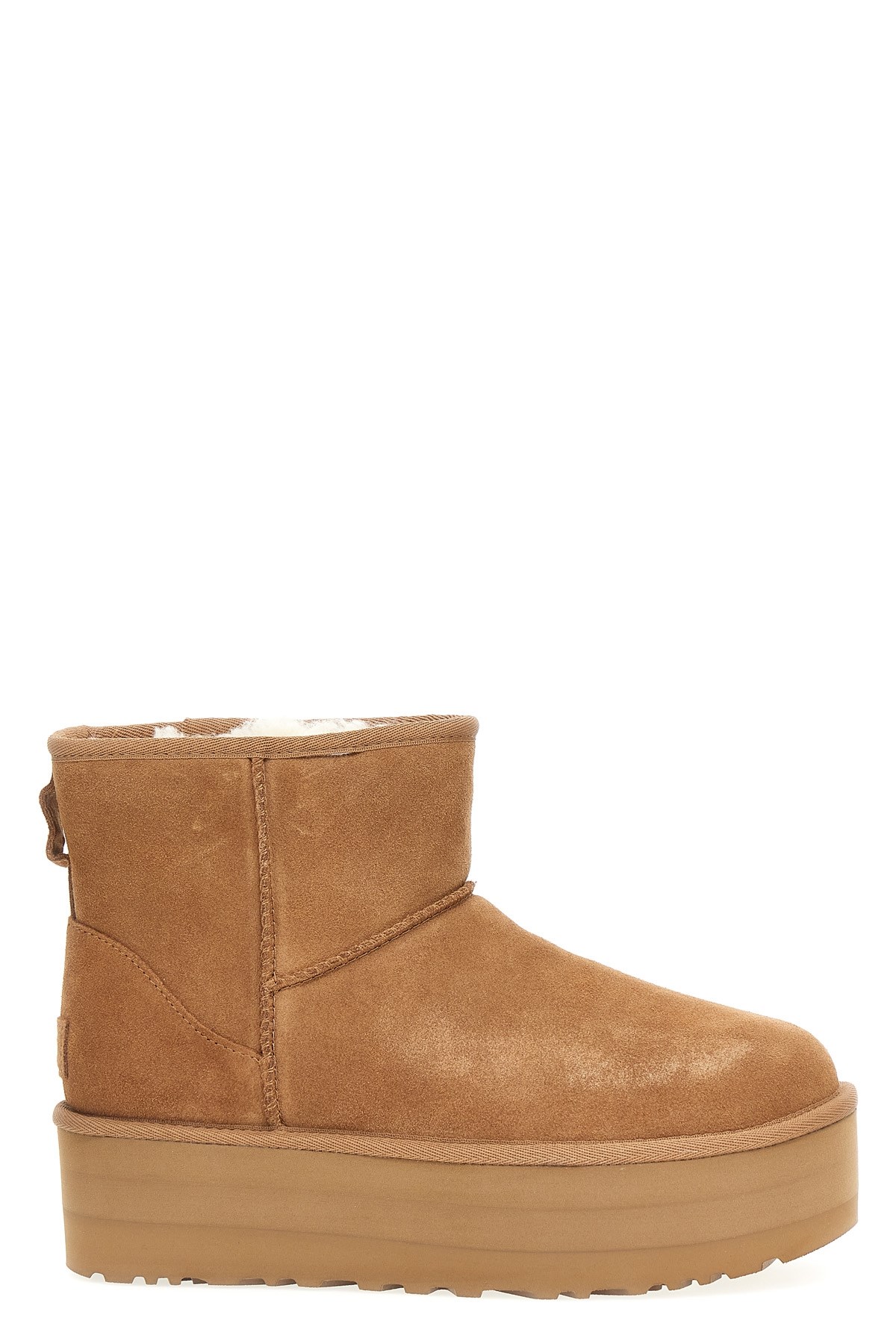 Ugg 'classic Mini Platform' Ankle Boots In Brown