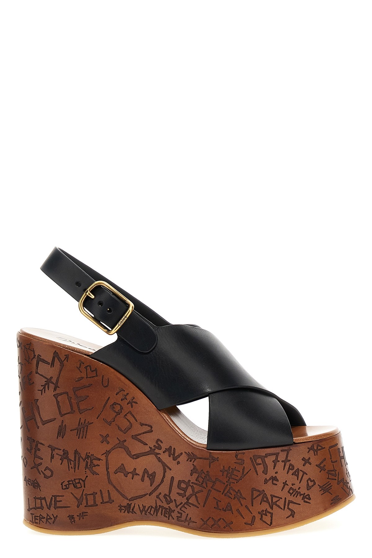 Chloé 'maxime' Wedges In Black