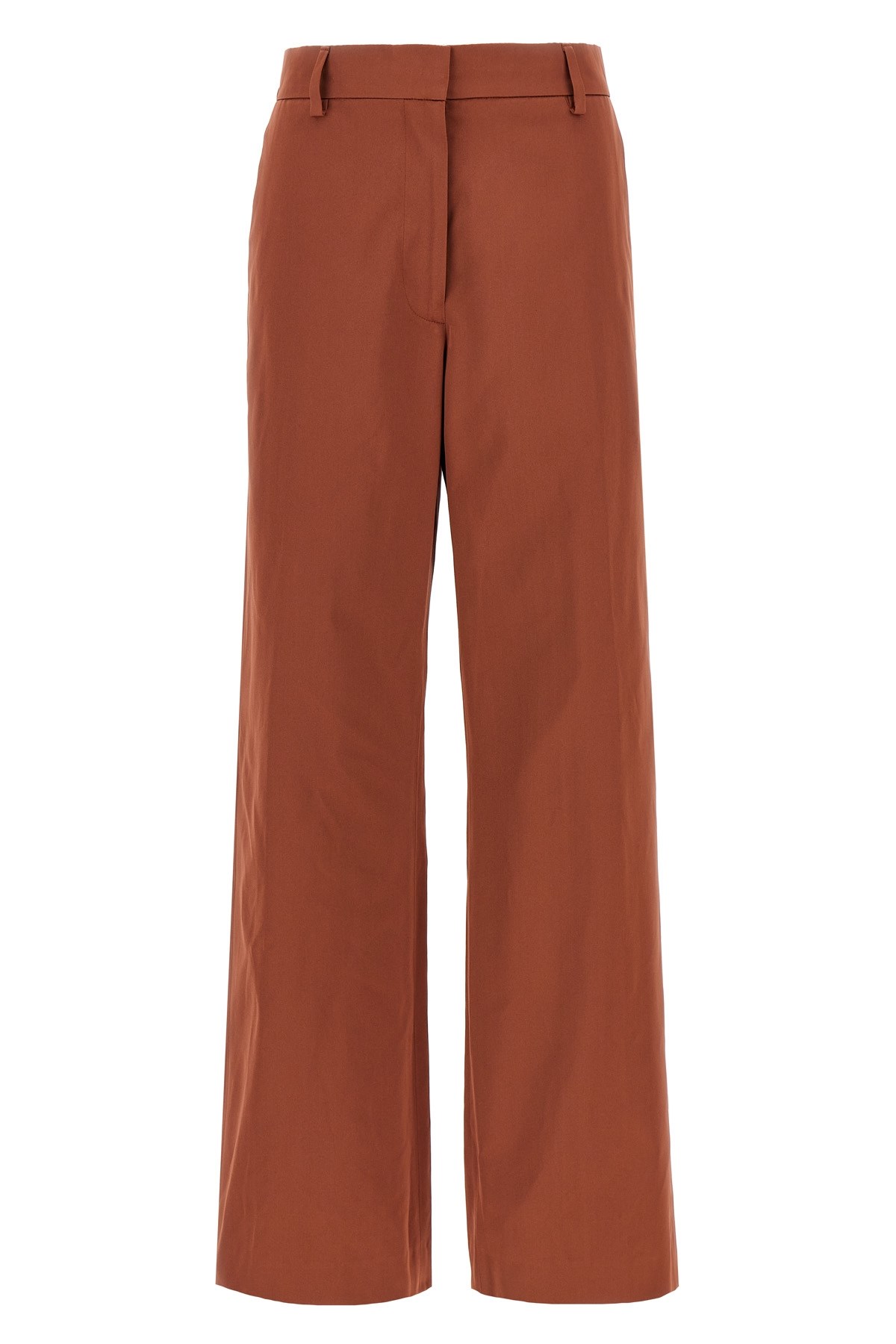 Dries Van Noten High Waist Wide Leg Trousers With Back Pockets