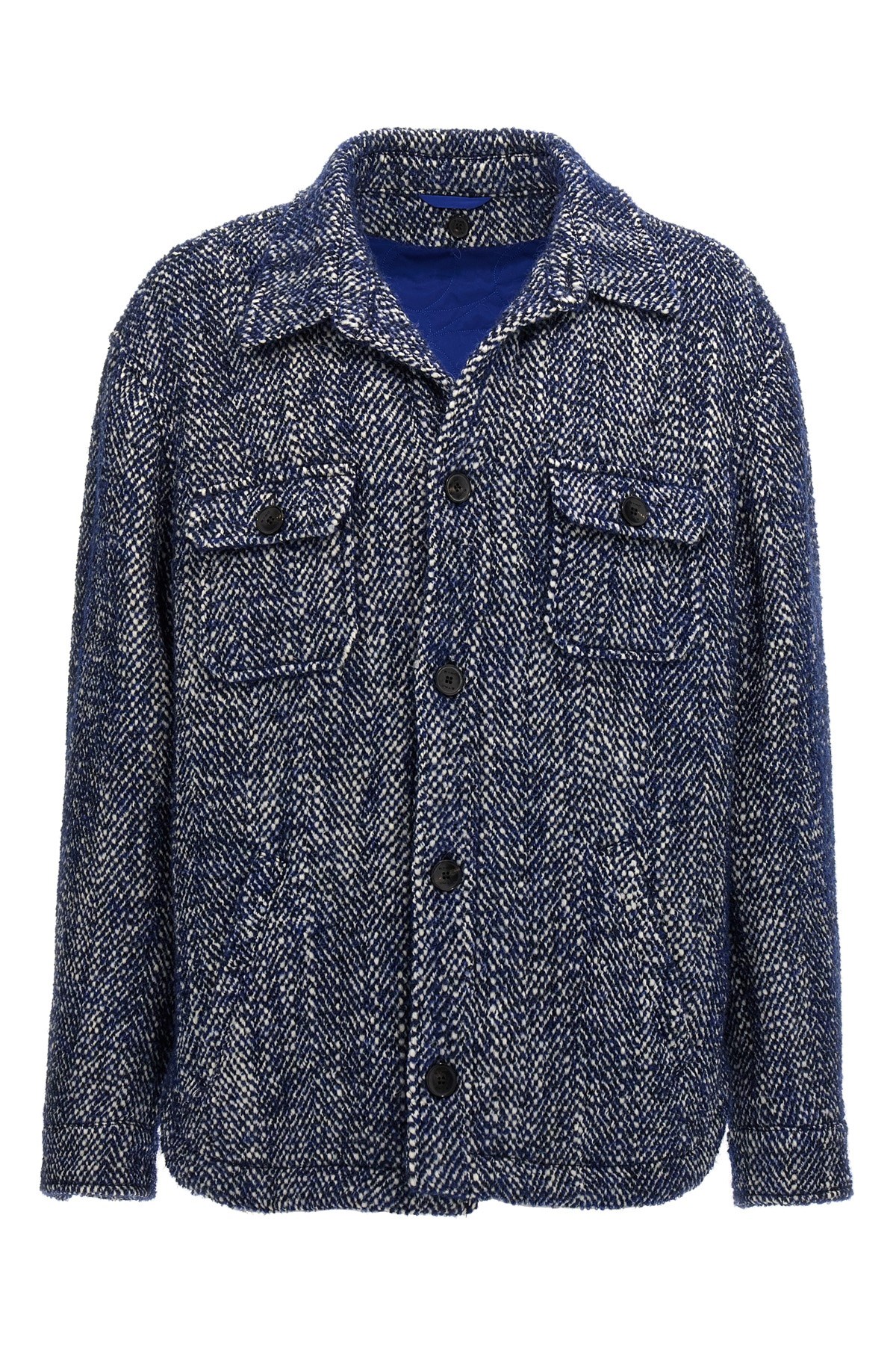 ETRO Giacca Lana Chevron