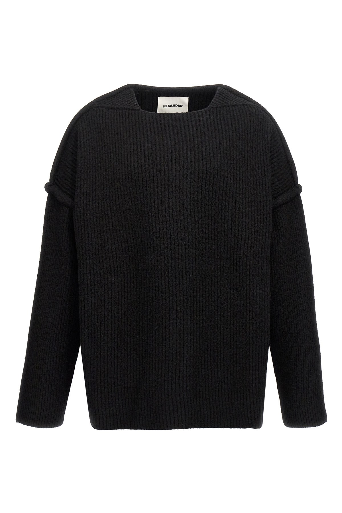 JIL SANDER Pullover Mit Geometrischem Ausschnitt　幾何学的なネックラインのJIL SANDERセーター JIL