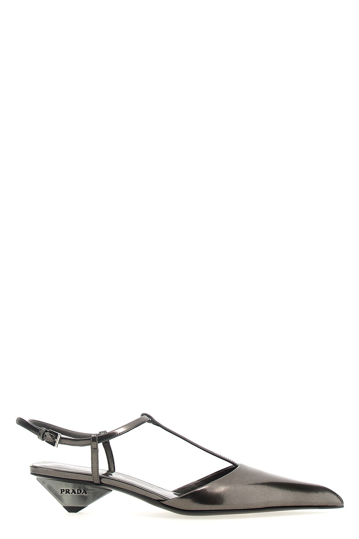 PRADA PRADA LAMINATED PATENT LEATHER PUMPS 