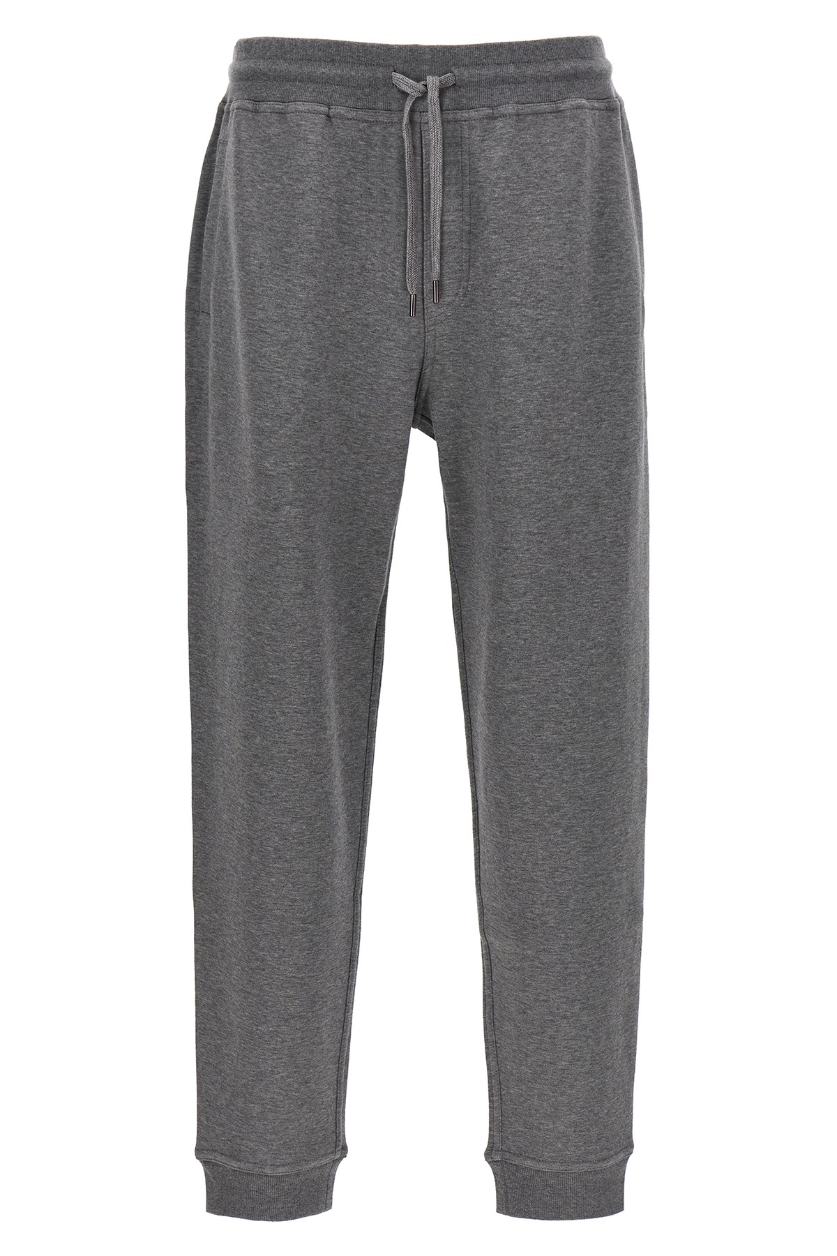 Brunello Cucinelli Cotton Blend Joggers In Gray