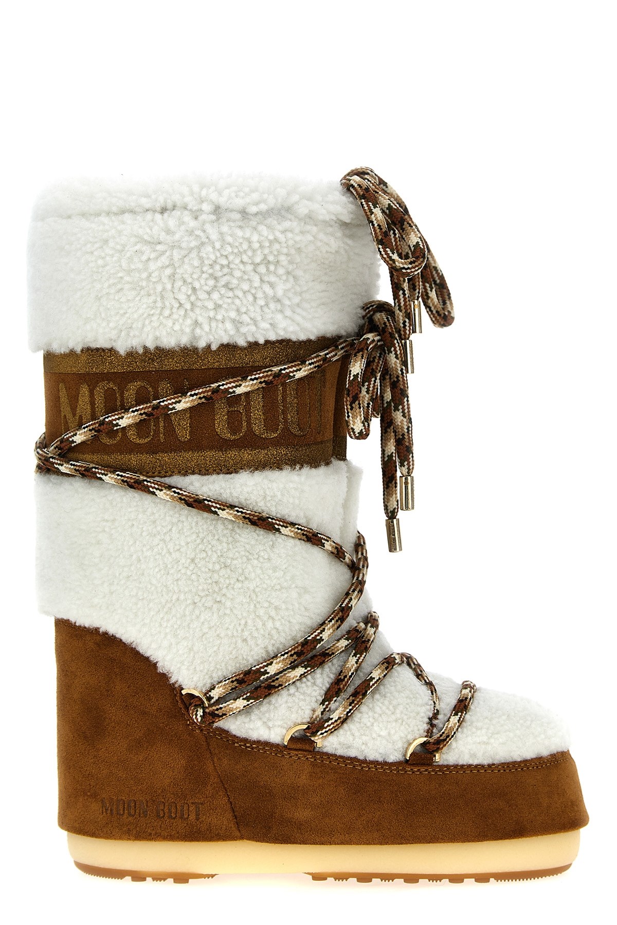 Moon Boot `icon Shearling Lab69` Boots In Brown