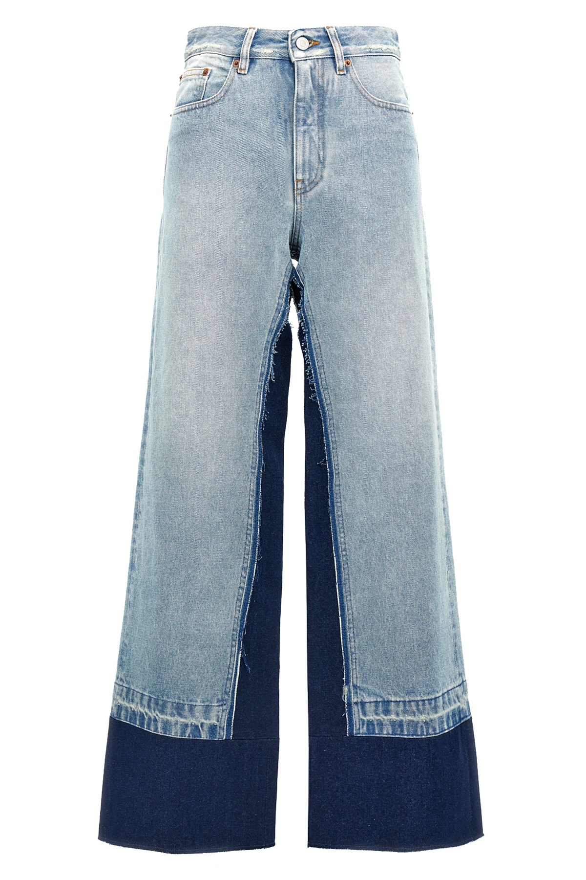Contrast Insert Jeans - Size 24