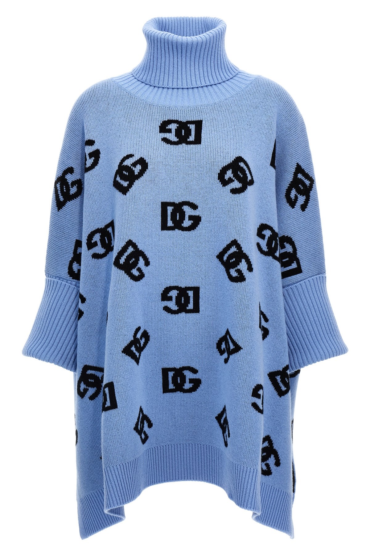DOLCE & GABBANA DOLCE & GABBANA JACQUARD LOGO PONCHO