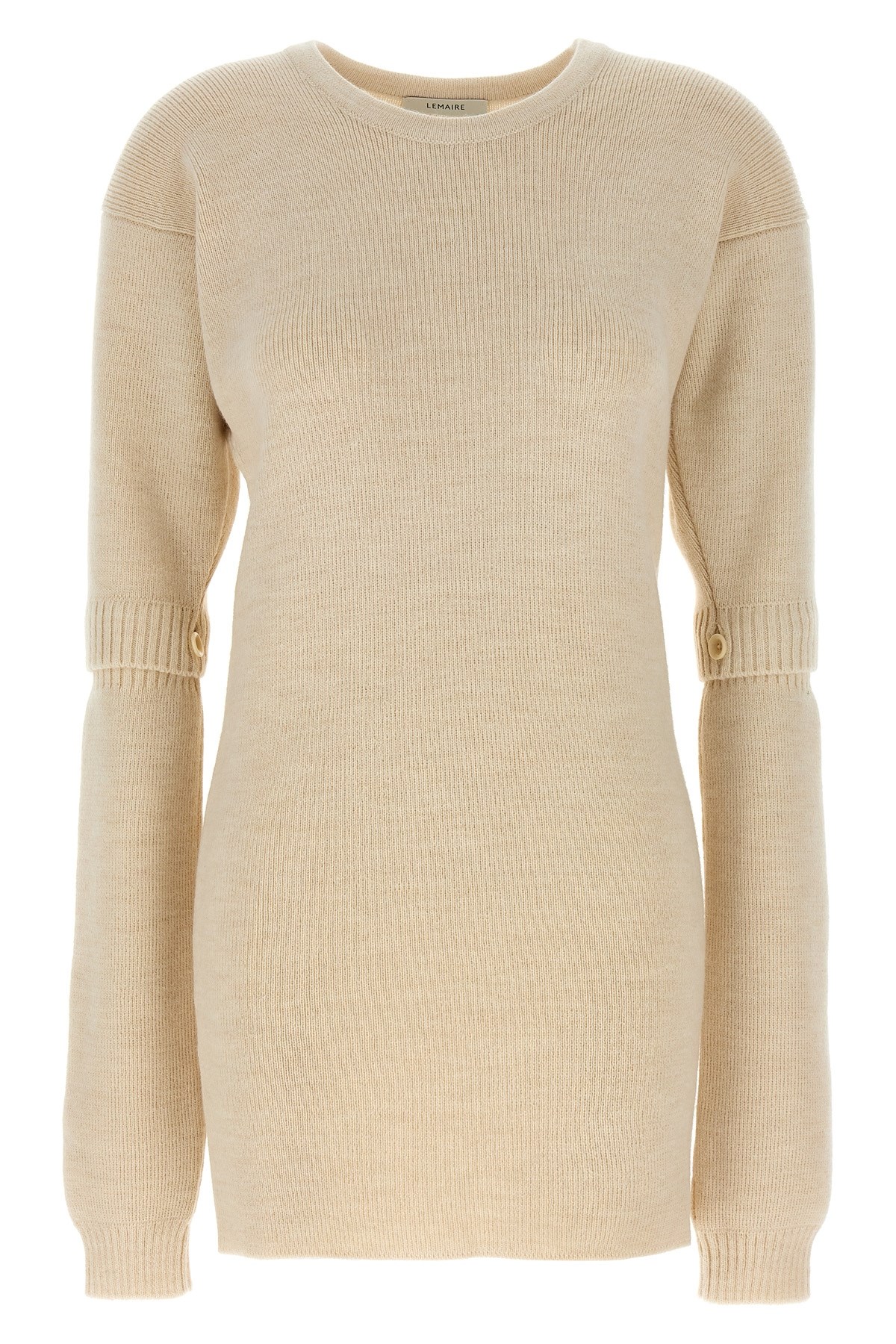 Knitted Dress With Removable Sleeves