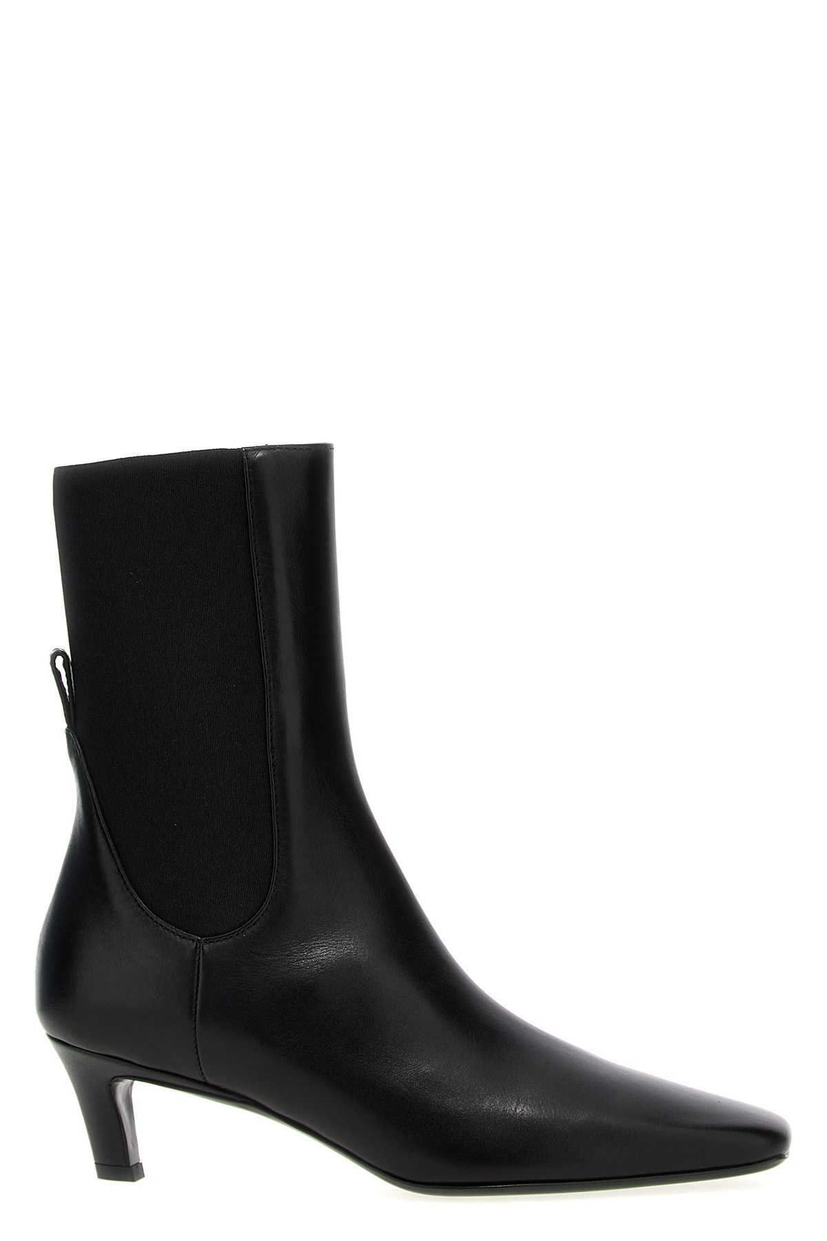 Totême Toteme Leather Ankle Boots In Black