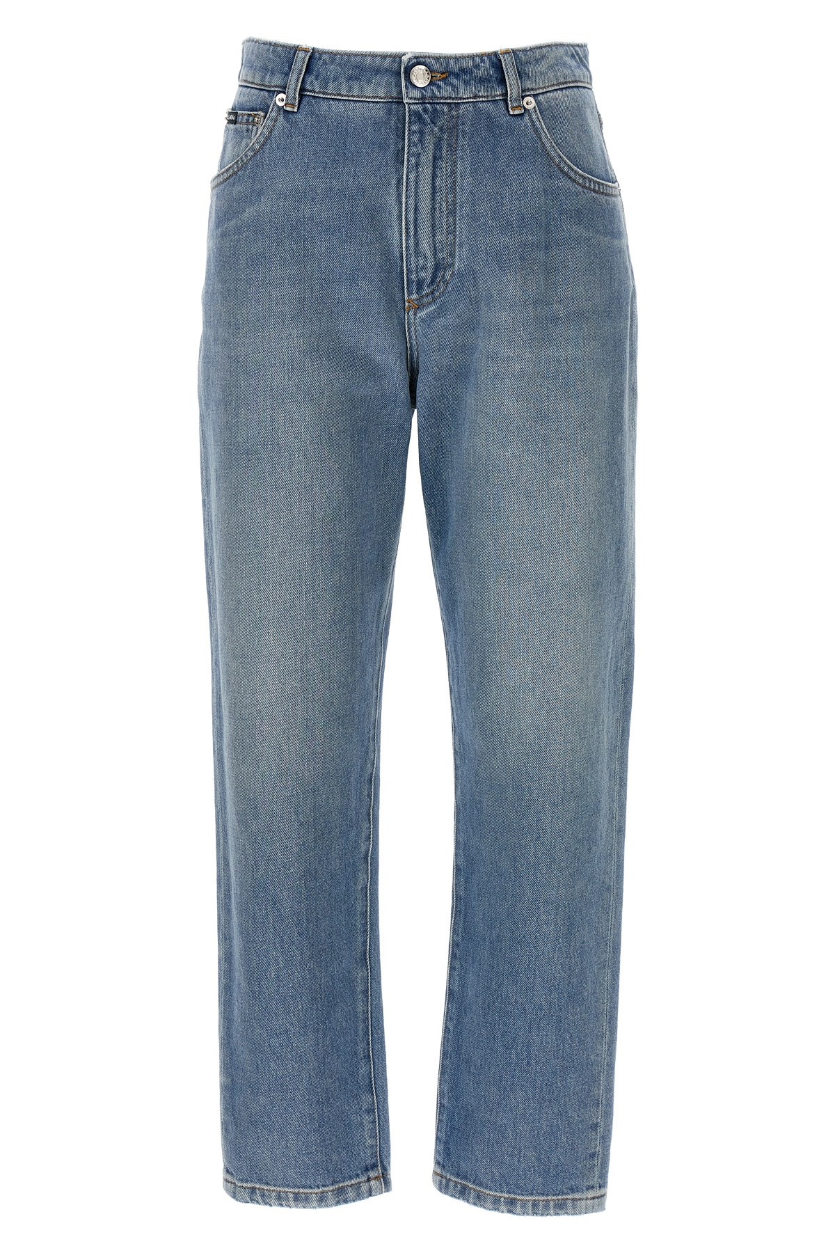 Dolce & Gabbana Blue Cotton Denim Jeans In Blue