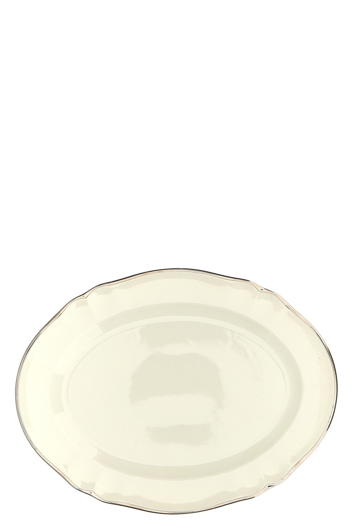 Bitossi 'parisienne' Oval Tray ⌀ 34 Cm In White